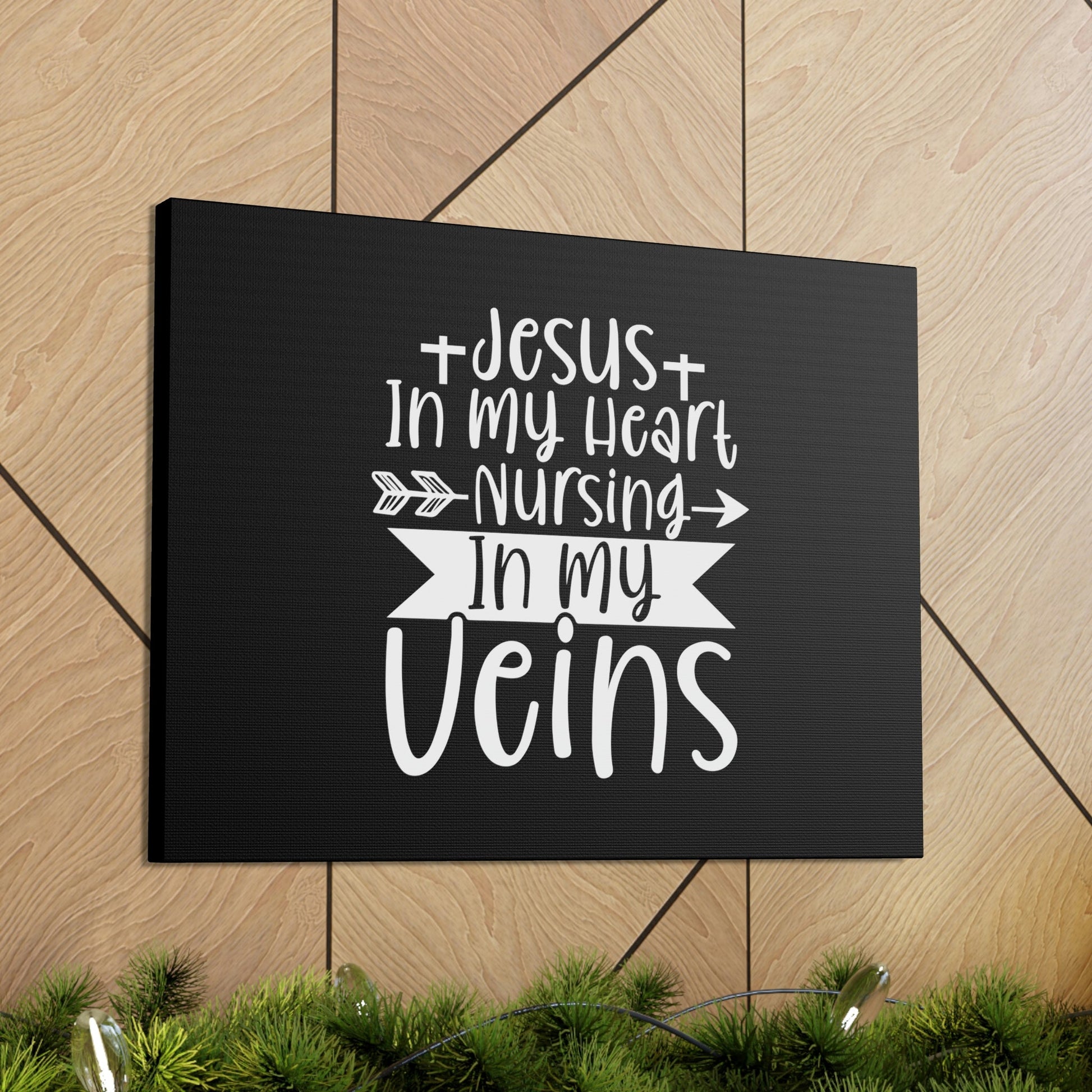 Jesus In My Heart Nursing Revelation 3:20 Christian Wall Art Bible Verse Print Ready to Hang Unframed-Express Your Love Gifts