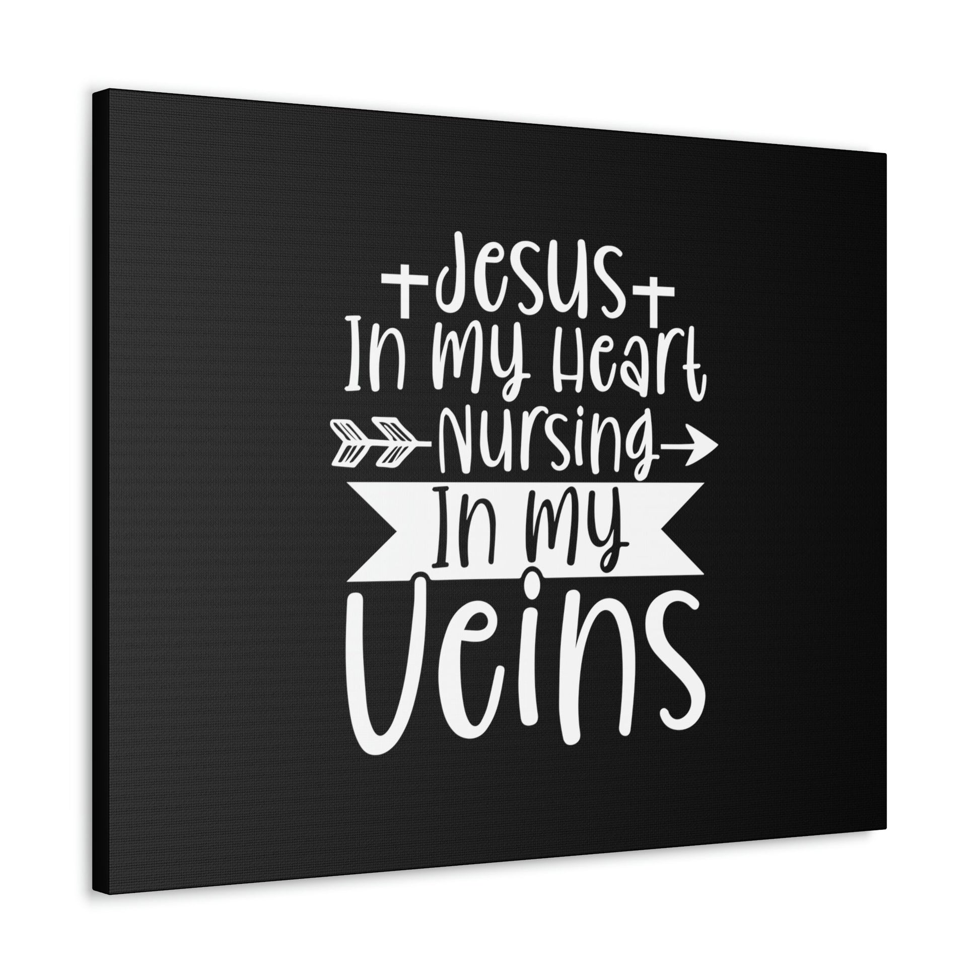 Jesus In My Heart Nursing Revelation 3:20 Christian Wall Art Bible Verse Print Ready to Hang Unframed-Express Your Love Gifts