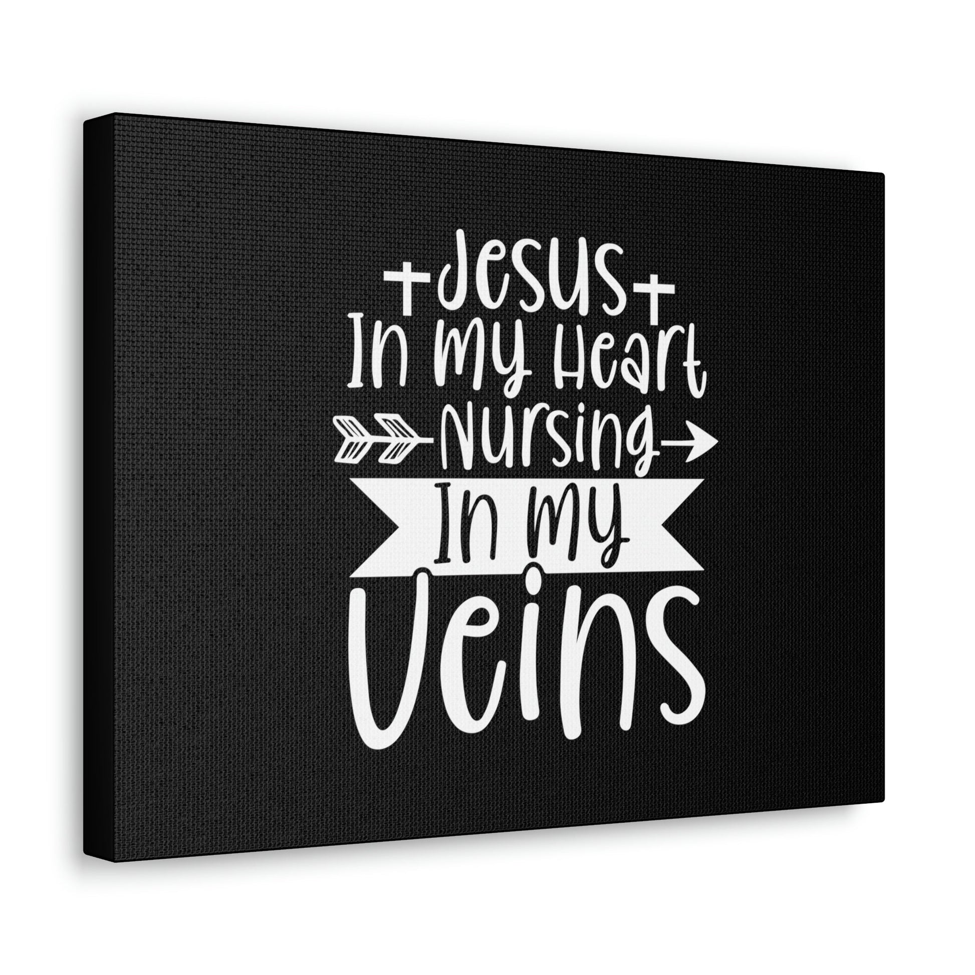Jesus In My Heart Nursing Revelation 3:20 Christian Wall Art Bible Verse Print Ready to Hang Unframed-Express Your Love Gifts