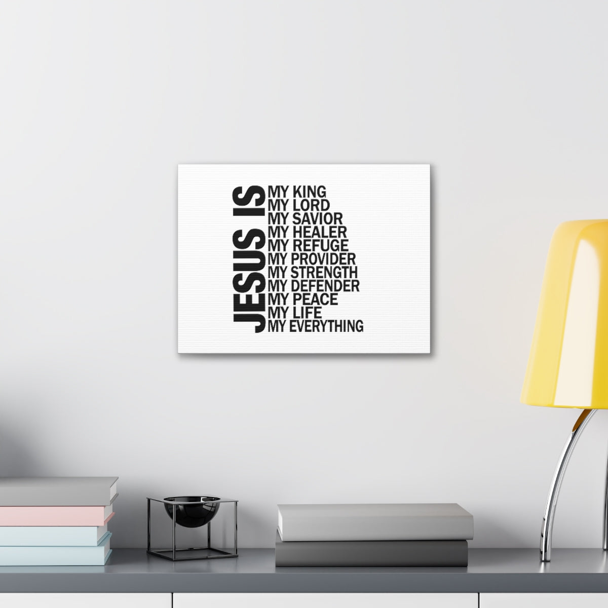 Jesus Is My Everything Ephesians 4:6 Christian Wall Art Bible Verse Print Ready to Hang Unframed-Express Your Love Gifts
