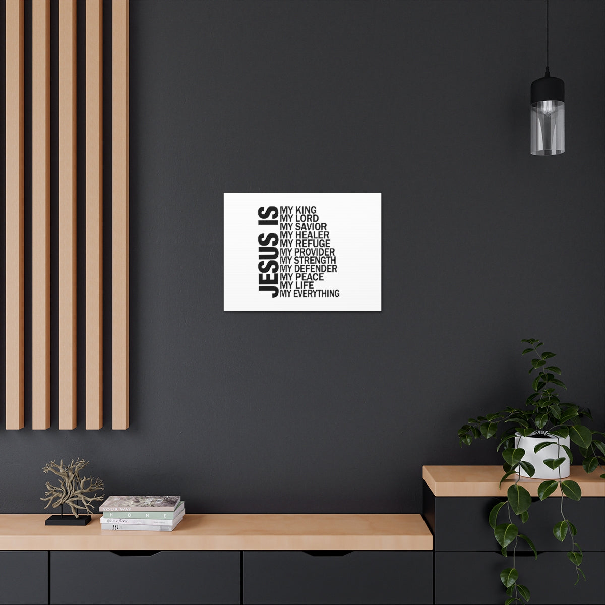 Jesus Is My Everything Ephesians 4:6 Christian Wall Art Bible Verse Print Ready to Hang Unframed-Express Your Love Gifts