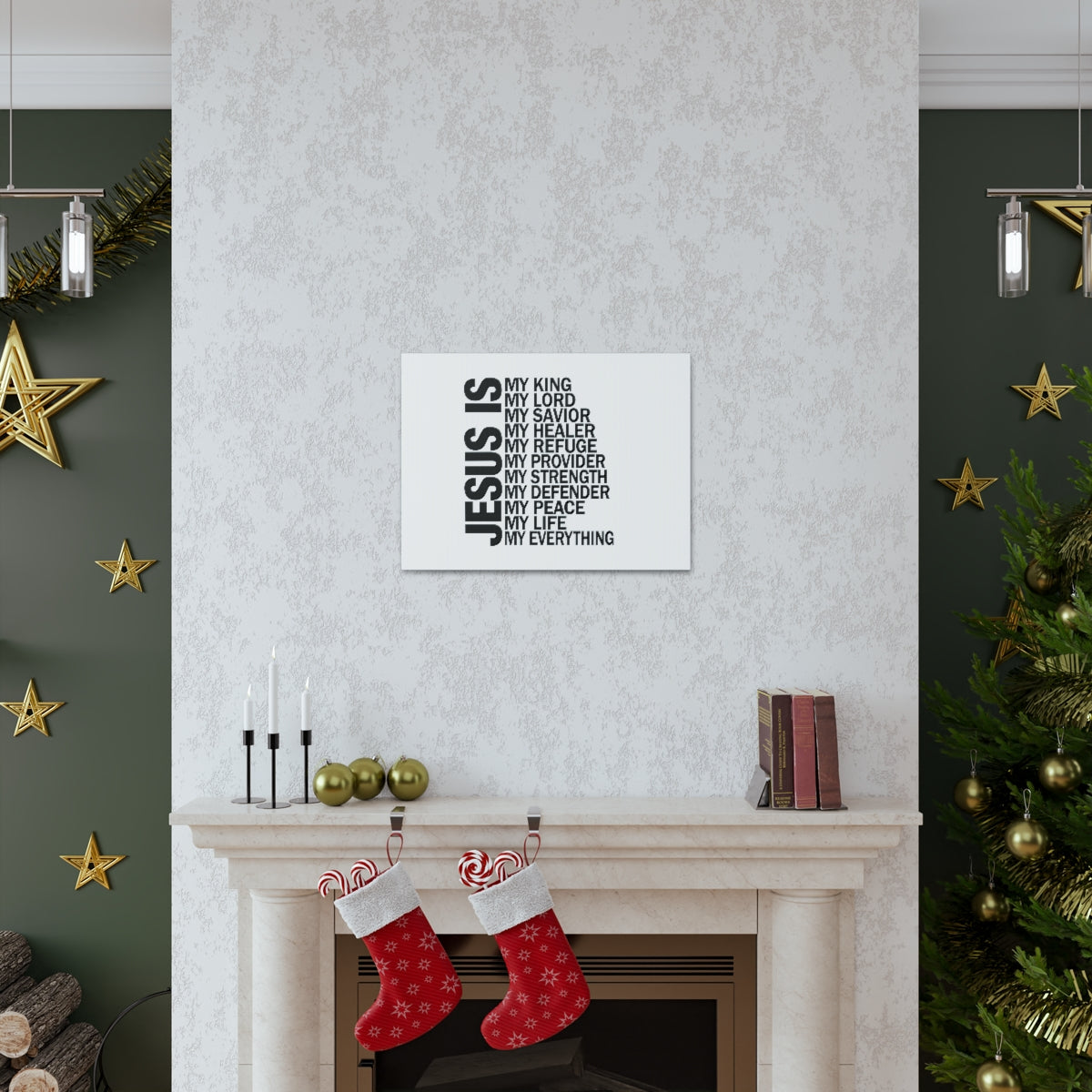 Jesus Is My Everything Ephesians 4:6 Christian Wall Art Bible Verse Print Ready to Hang Unframed-Express Your Love Gifts