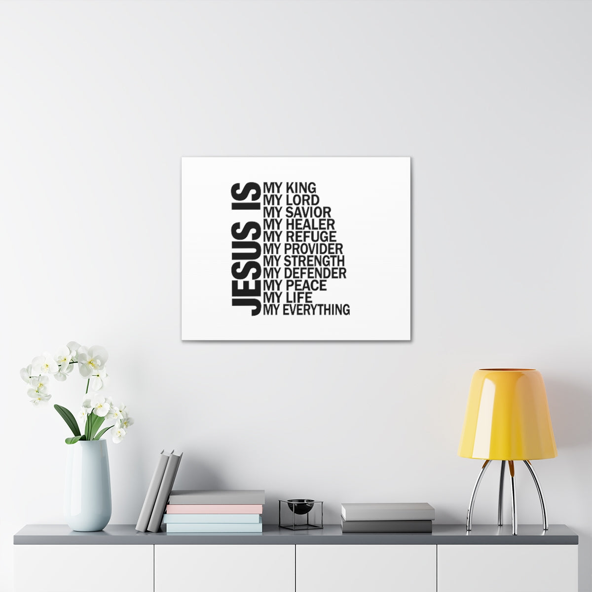 Jesus Is My Everything Ephesians 4:6 Christian Wall Art Bible Verse Print Ready to Hang Unframed-Express Your Love Gifts
