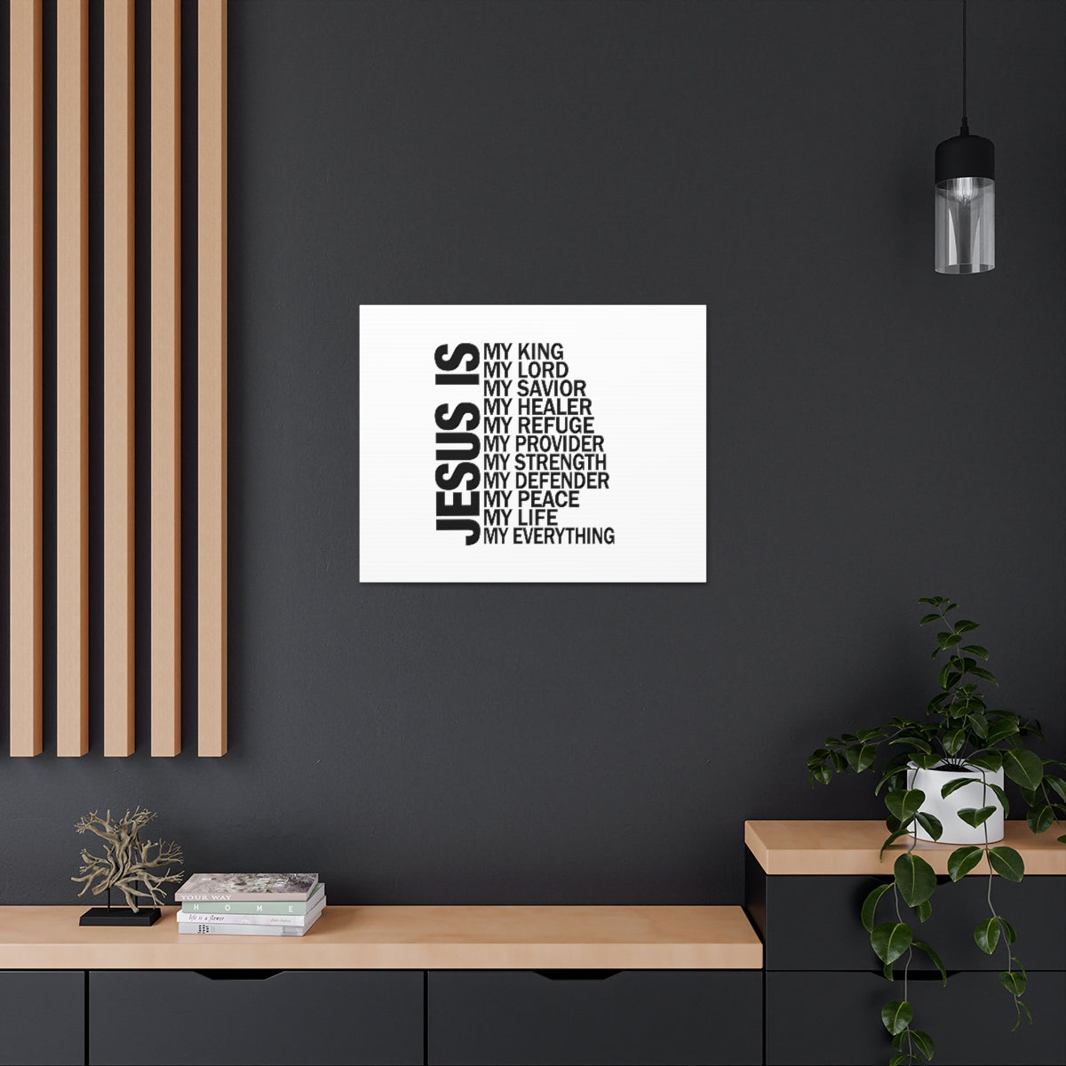 Jesus Is My Everything Ephesians 4:6 Christian Wall Art Bible Verse Print Ready to Hang Unframed-Express Your Love Gifts