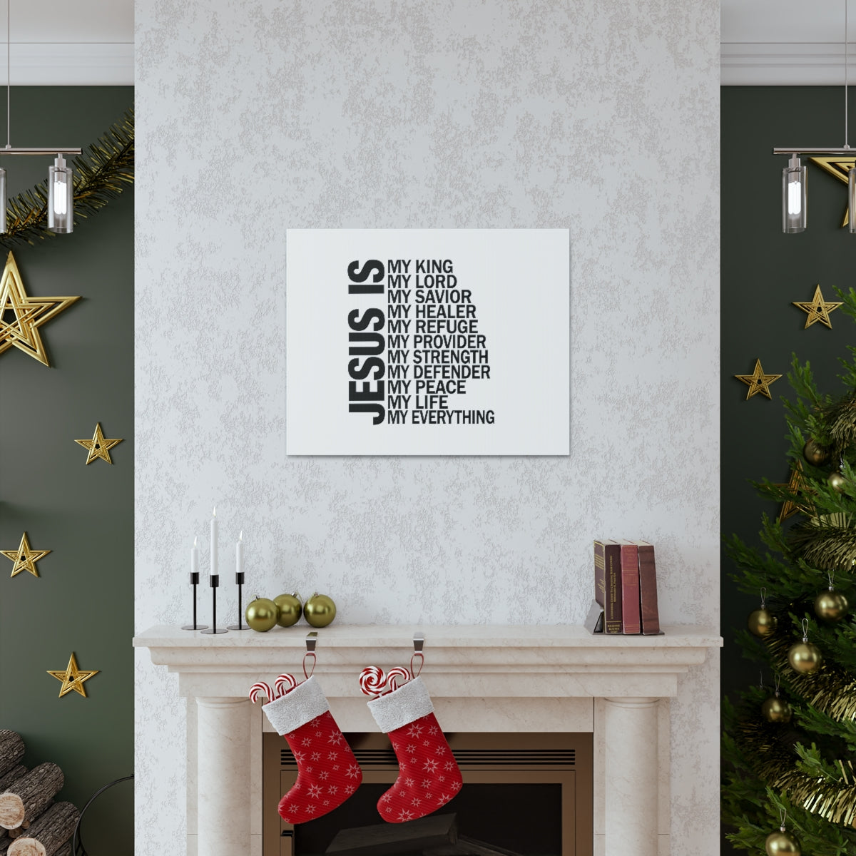 Jesus Is My Everything Ephesians 4:6 Christian Wall Art Bible Verse Print Ready to Hang Unframed-Express Your Love Gifts