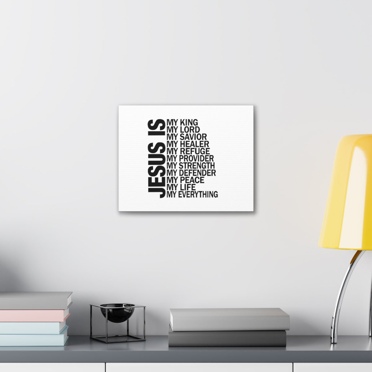Jesus Is My Everything Ephesians 4:6 Christian Wall Art Bible Verse Print Ready to Hang Unframed-Express Your Love Gifts