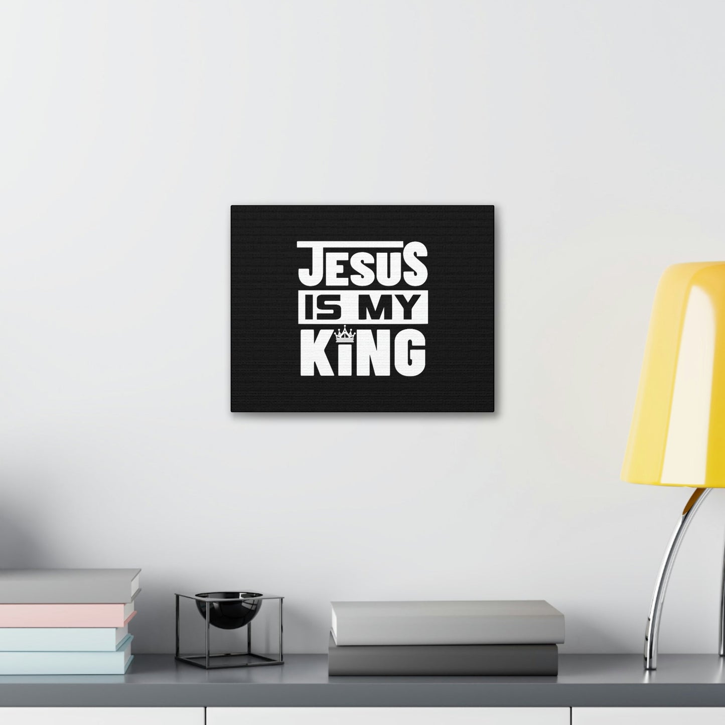 Jesus Is My King Revelation 1:5 Crown Christian Wall Art Bible Verse Print Ready to Hang Unframed-Express Your Love Gifts