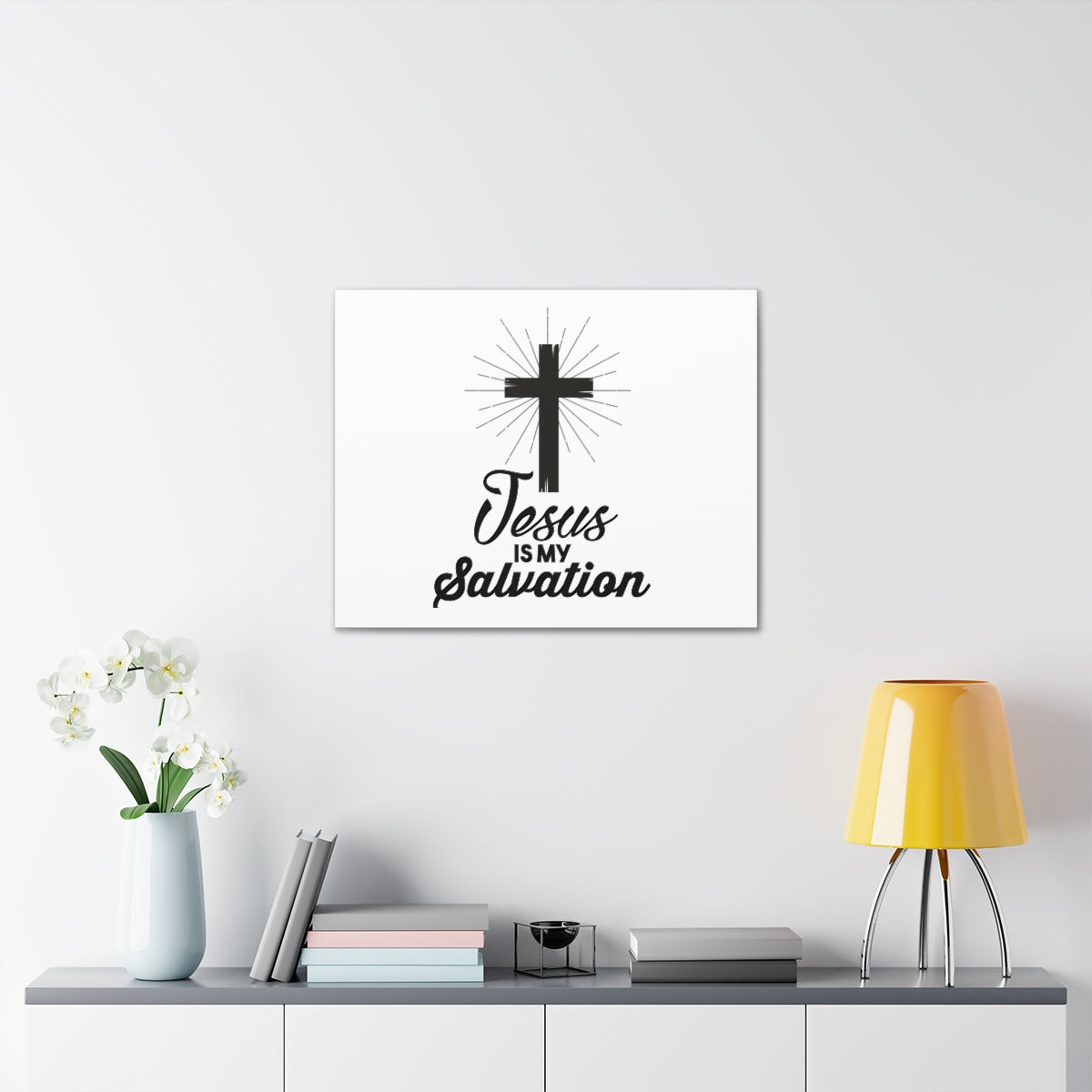 Scripture Walls Jesus Is My Salvation Titus 3:5 Christian Wall Art Print Ready to Hang Unframed-Express Your Love Gifts