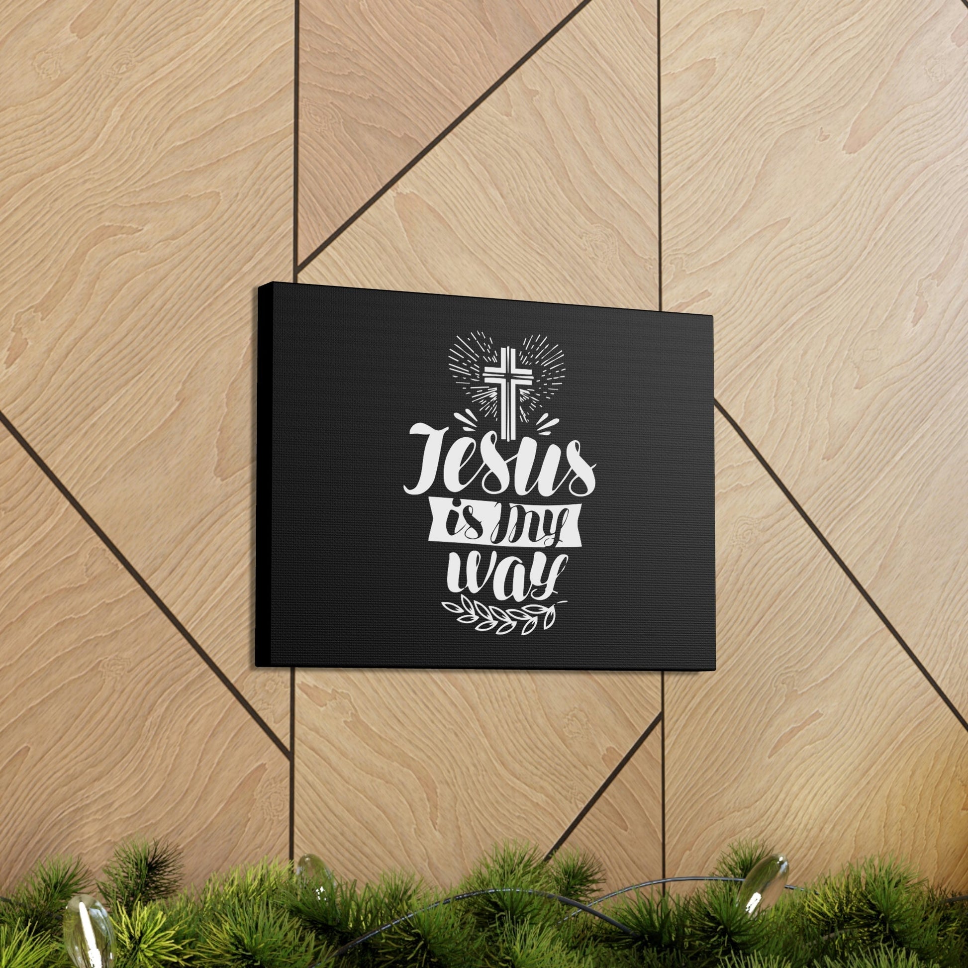 Jesus Is My Way John 14:6 Cross Christian Wall Art Bible Verse Print Ready to Hang Unframed-Express Your Love Gifts
