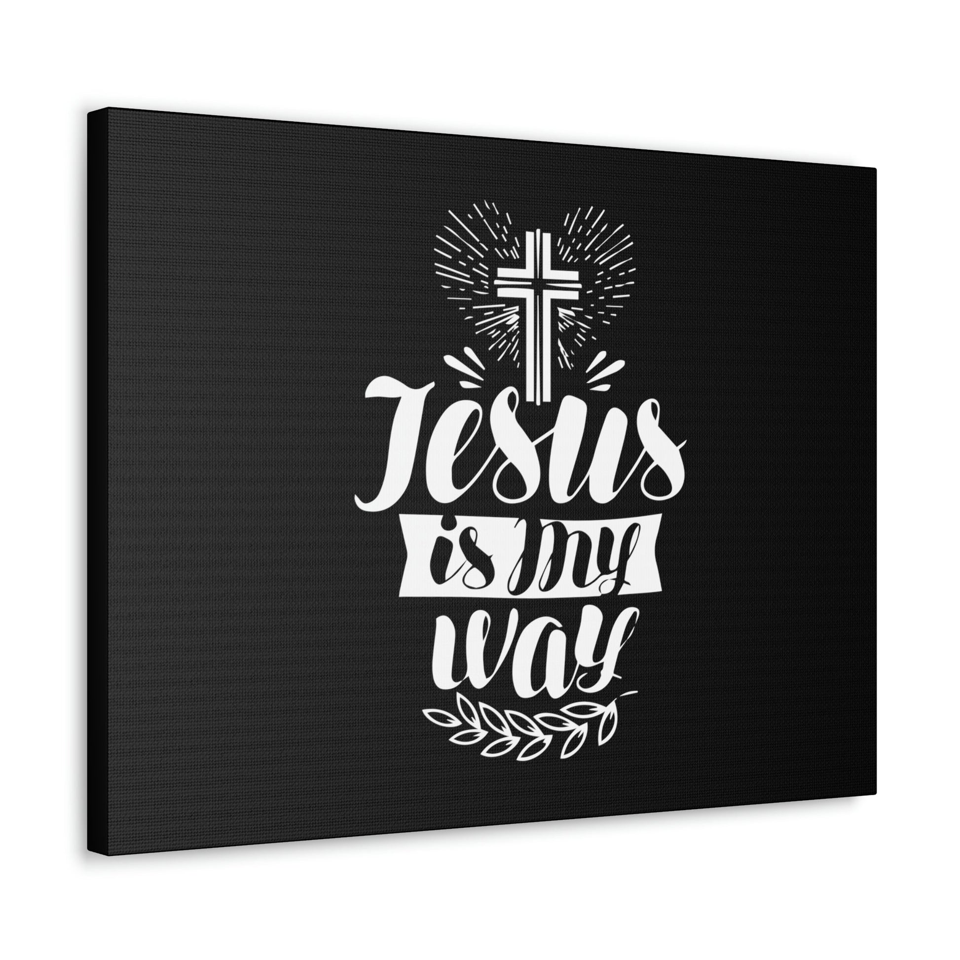 Jesus Is My Way John 14:6 Cross Christian Wall Art Bible Verse Print Ready to Hang Unframed-Express Your Love Gifts