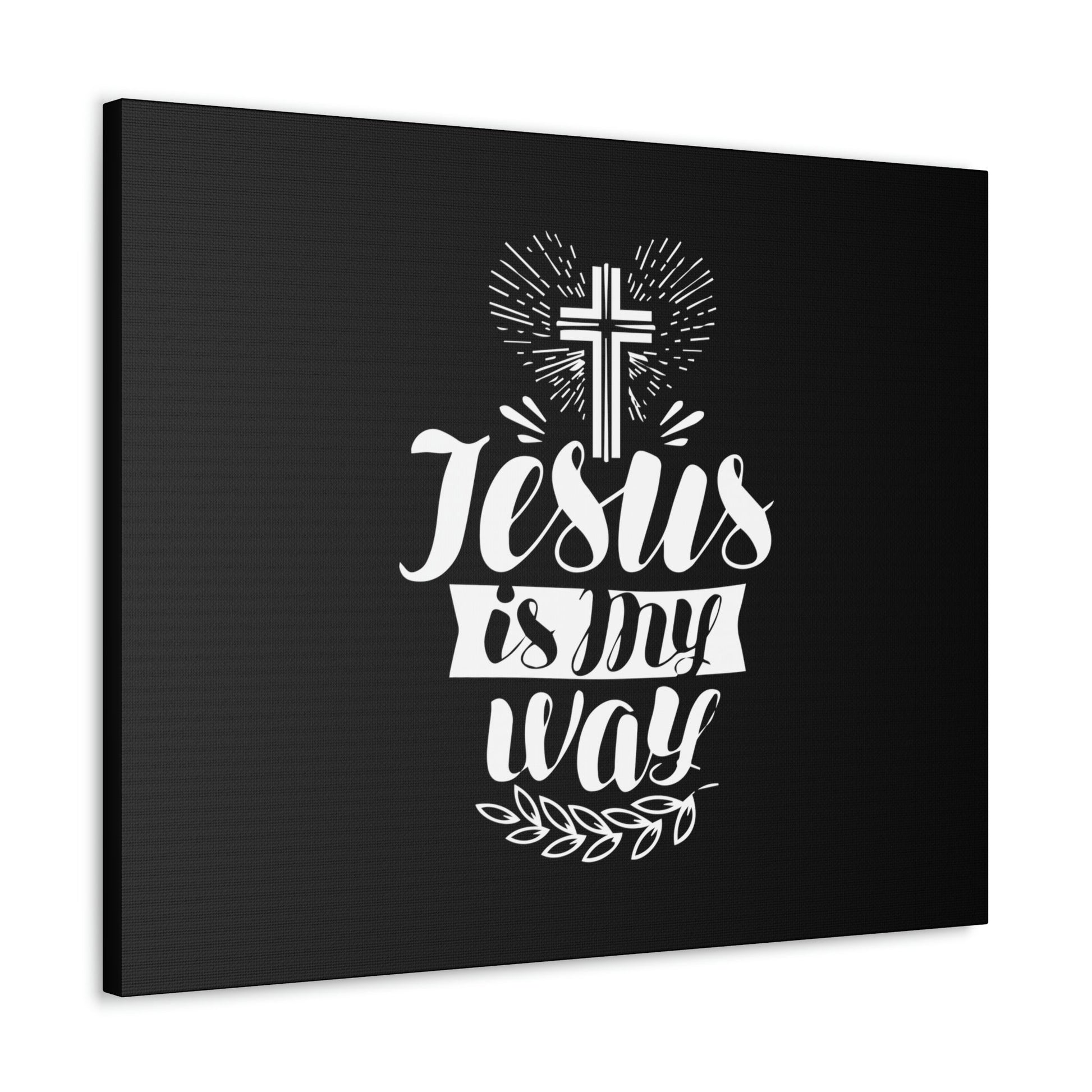 Jesus Is My Way John 14:6 Cross Christian Wall Art Bible Verse Print Ready to Hang Unframed-Express Your Love Gifts