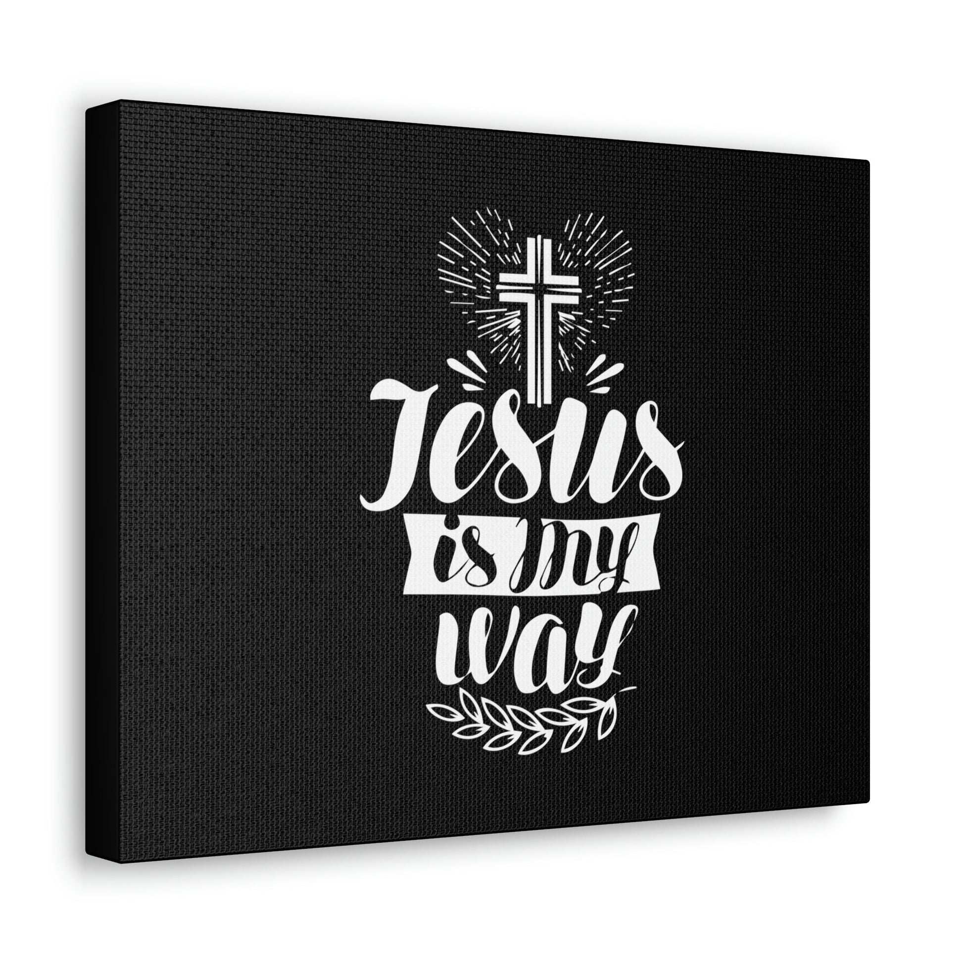 Jesus Is My Way John 14:6 Cross Christian Wall Art Bible Verse Print Ready to Hang Unframed-Express Your Love Gifts