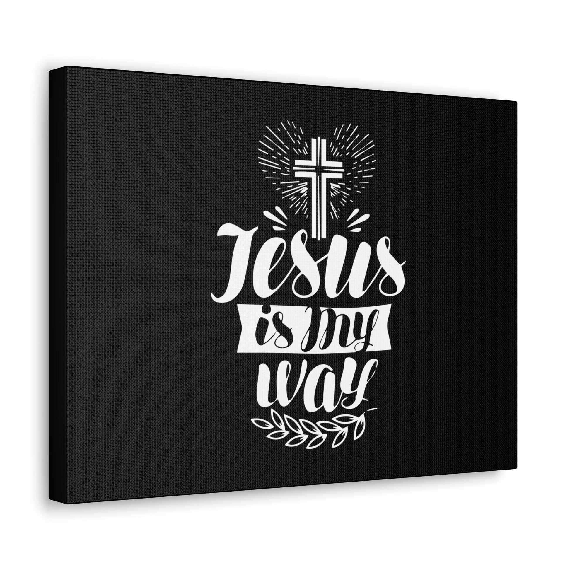 Jesus Is My Way John 14:6 Cross Christian Wall Art Bible Verse Print Ready to Hang Unframed-Express Your Love Gifts