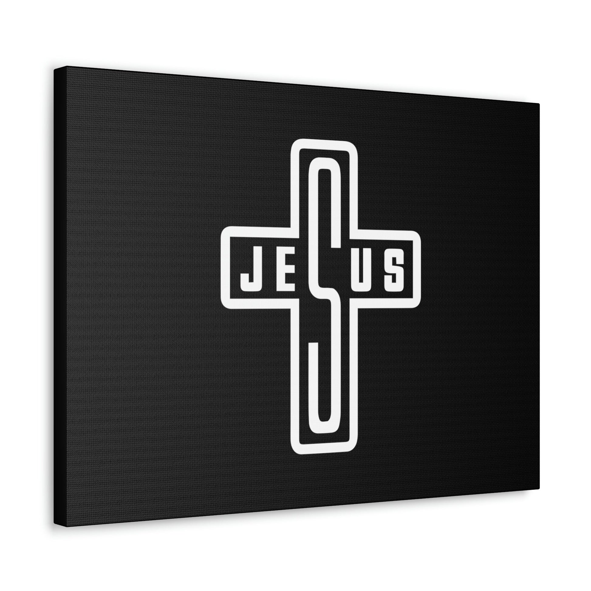 Jesus John 1:14 White Cross Christian Wall Art Bible Verse Print Ready to Hang Unframed-Express Your Love Gifts