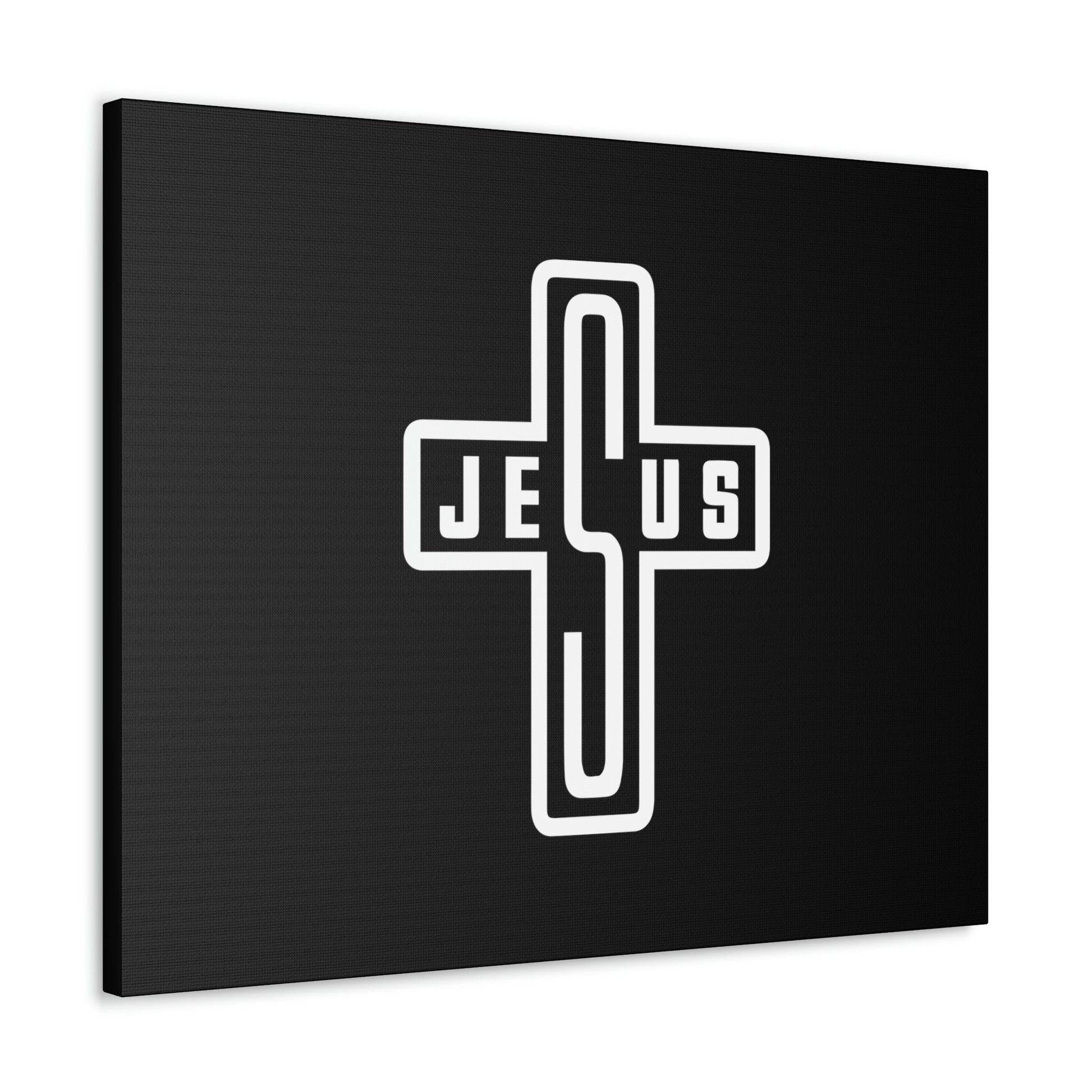 Jesus John 1:14 White Cross Christian Wall Art Bible Verse Print Ready to Hang Unframed-Express Your Love Gifts