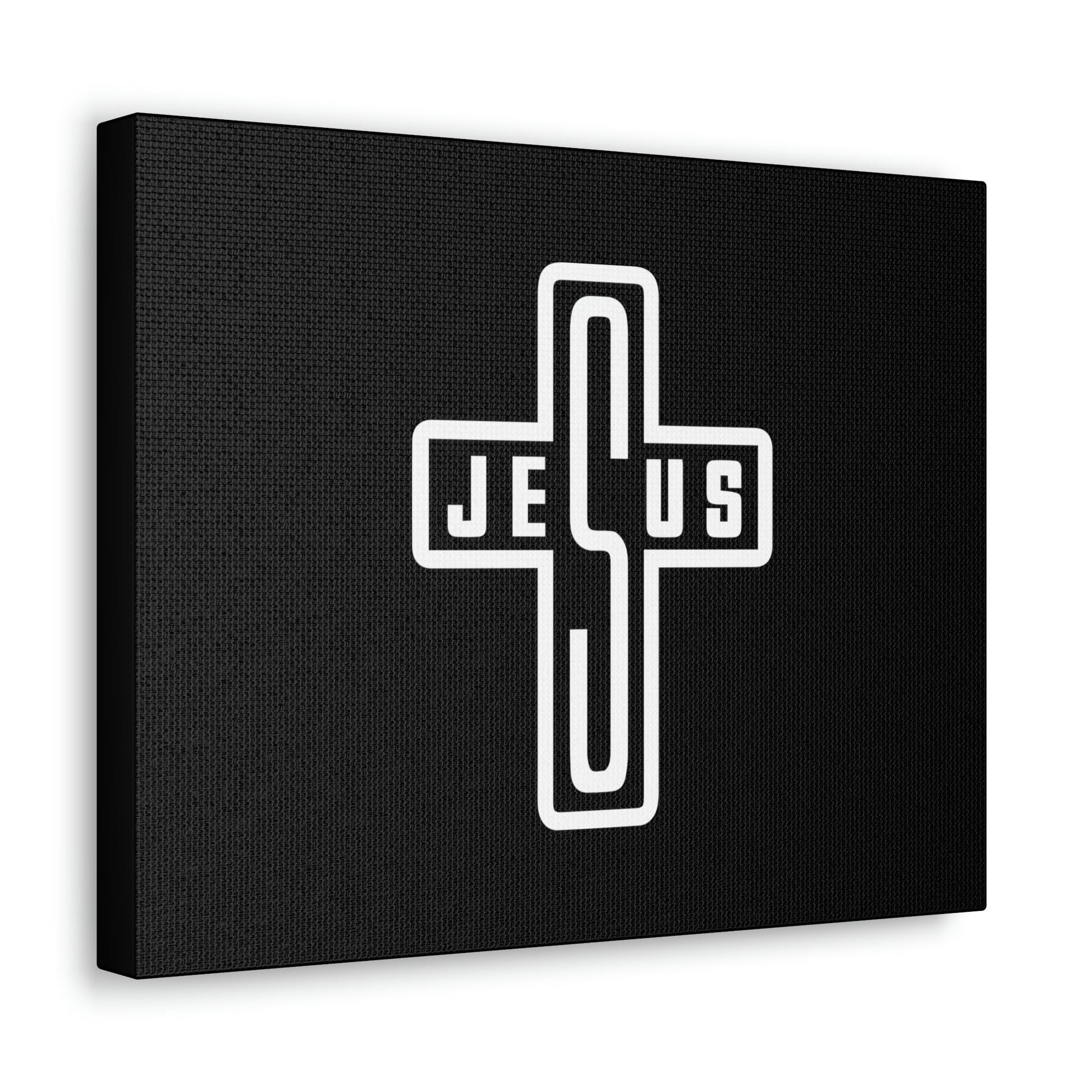 Jesus John 1:14 White Cross Christian Wall Art Bible Verse Print Ready to Hang Unframed-Express Your Love Gifts