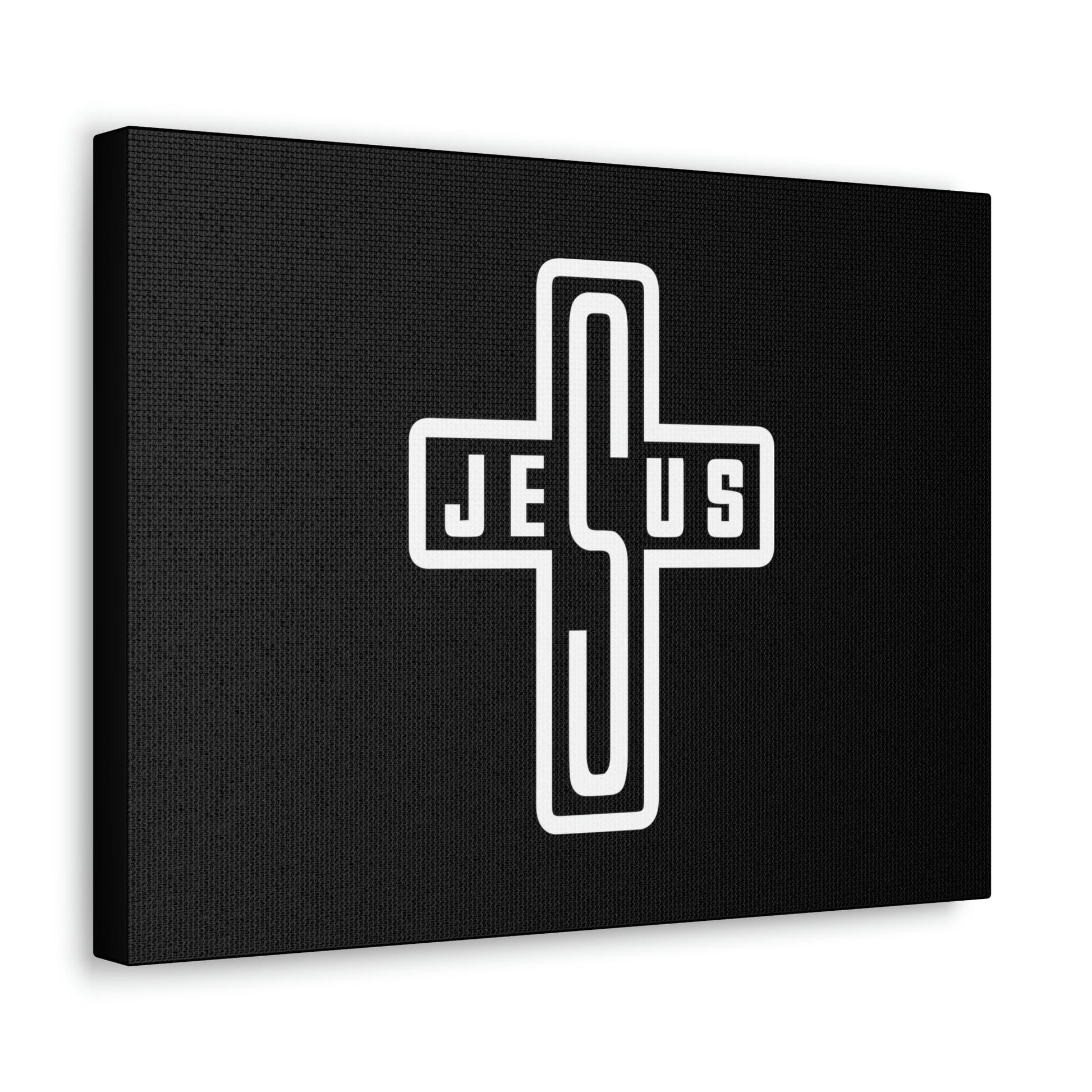 Jesus John 1:14 White Cross Christian Wall Art Bible Verse Print Ready to Hang Unframed-Express Your Love Gifts