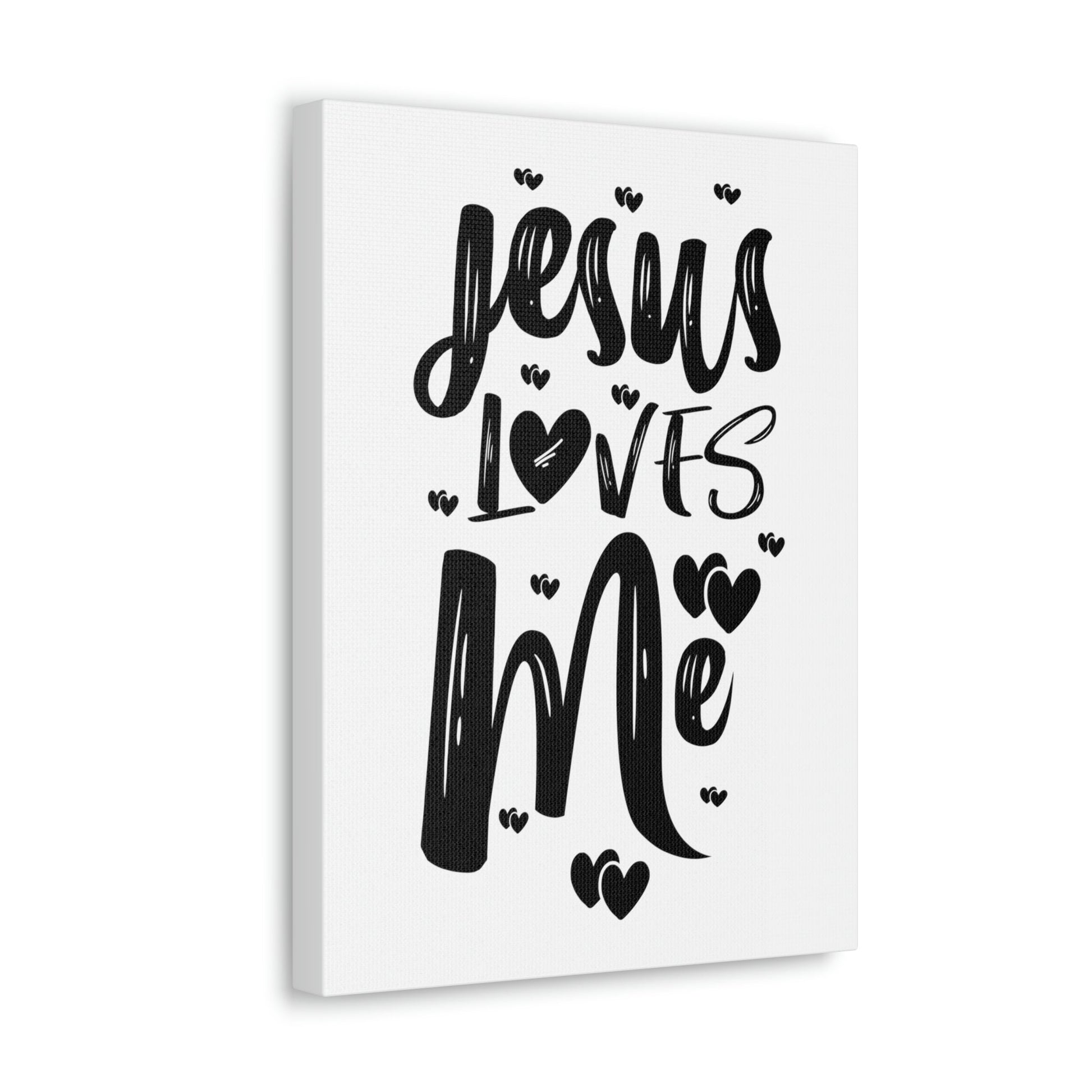 Scripture Walls Jesus Loves Me Ephesians 2:4 Hearts Christian Wall Art Print Ready to Hang Unframed-Express Your Love Gifts