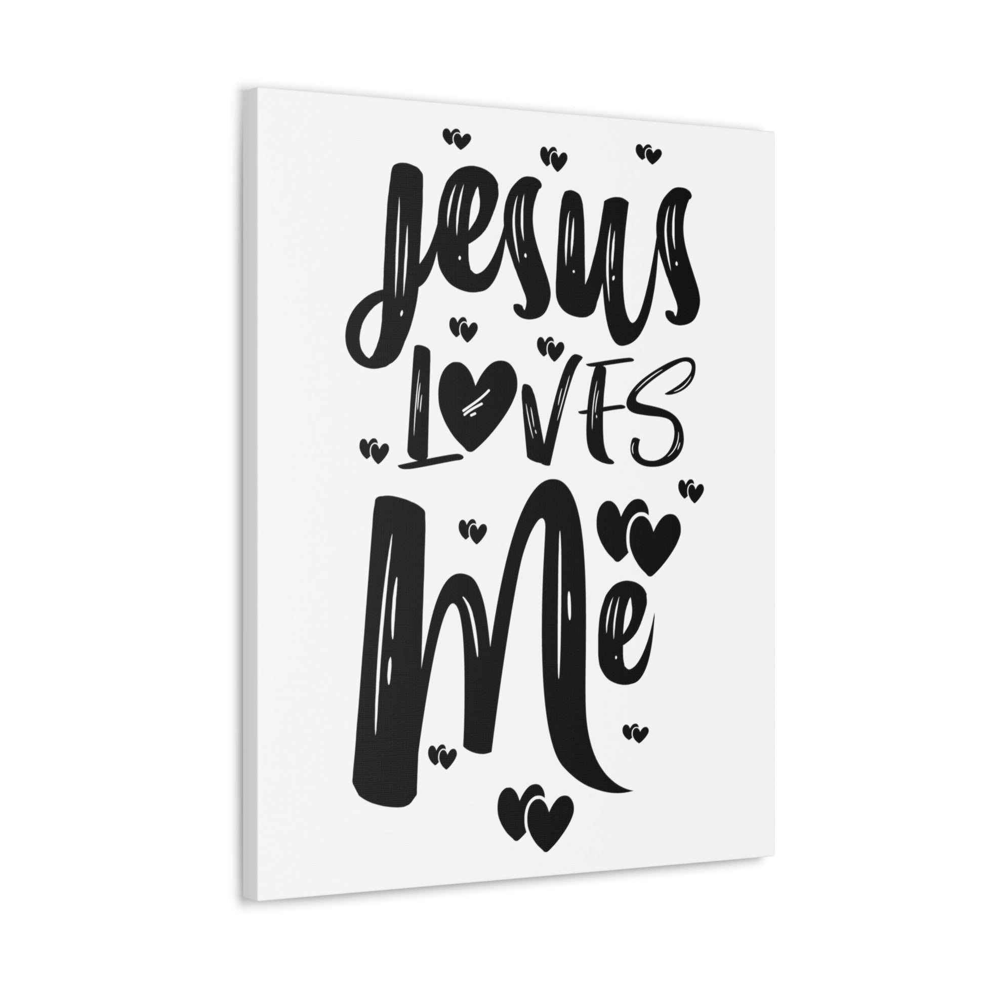Scripture Walls Jesus Loves Me Ephesians 2:4 Hearts Christian Wall Art Print Ready to Hang Unframed-Express Your Love Gifts