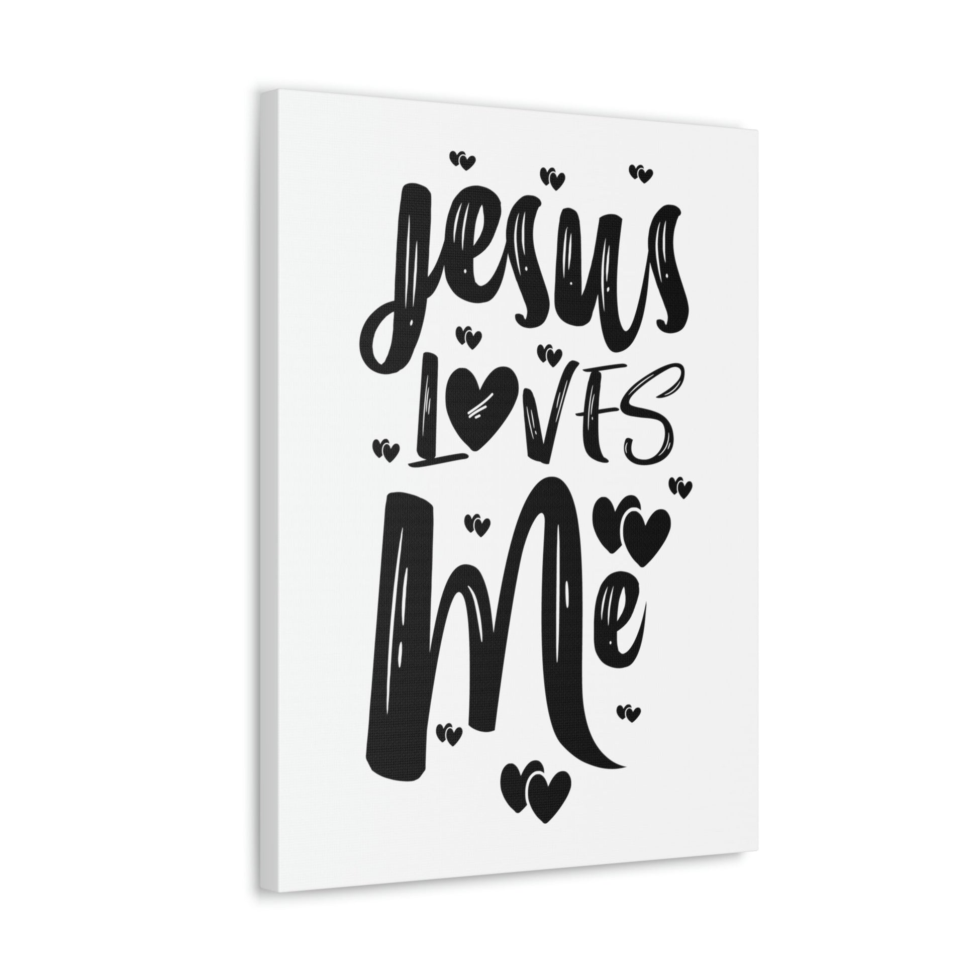 Scripture Walls Jesus Loves Me Ephesians 2:4 Hearts Christian Wall Art Print Ready to Hang Unframed-Express Your Love Gifts