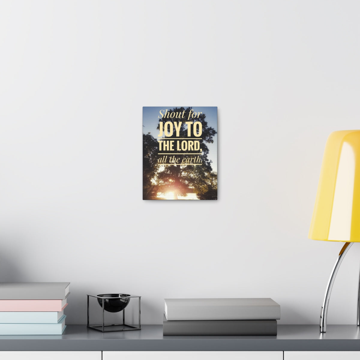Joy To The Lord Psalms 100:1 Christian Wall Art Bible Verse Print Ready to Hang Unframed-Express Your Love Gifts