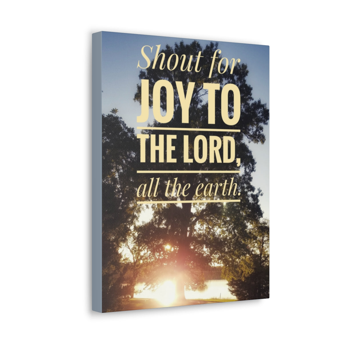 Joy To The Lord Psalms 100:1 Christian Wall Art Bible Verse Print Ready to Hang Unframed-Express Your Love Gifts