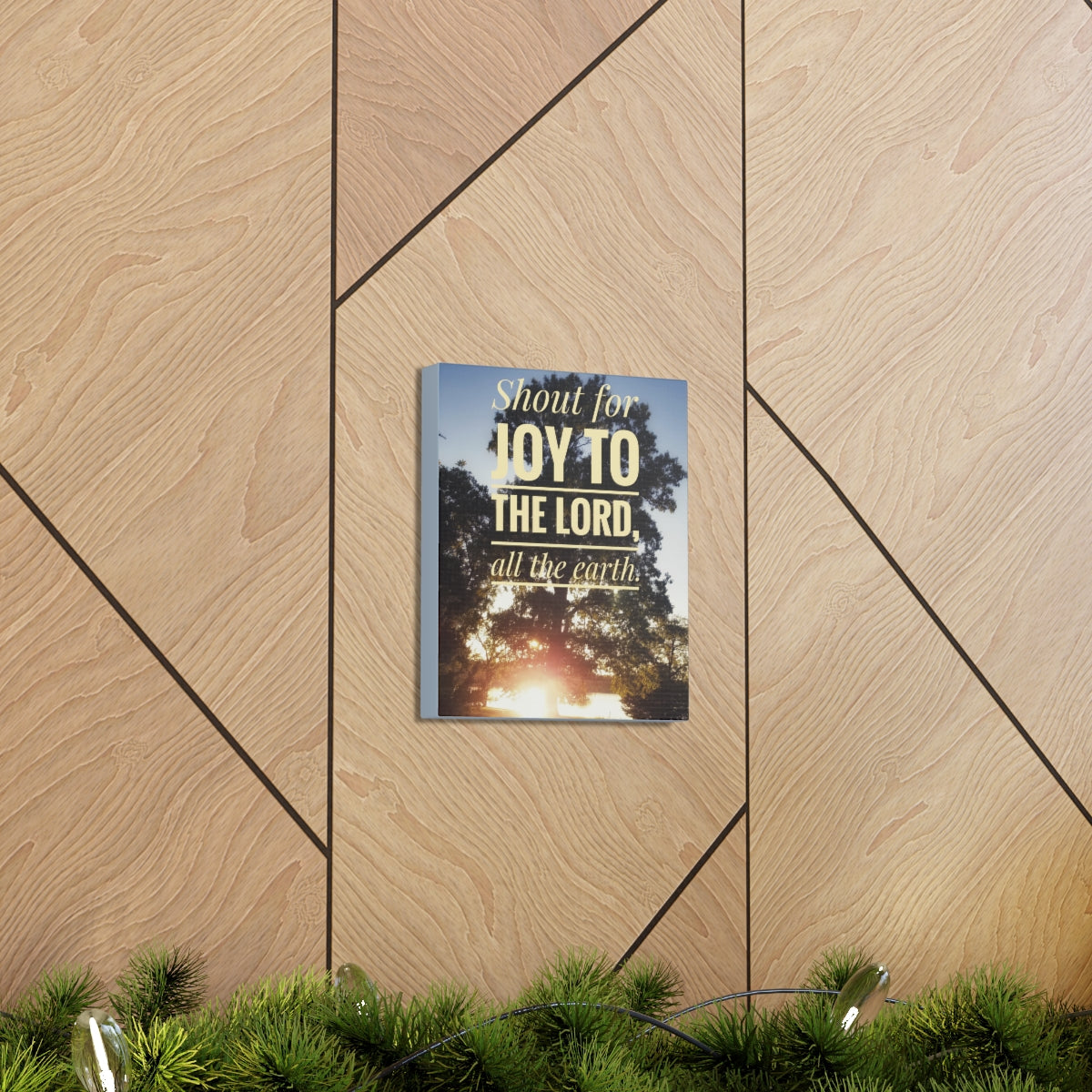 Joy To The Lord Psalms 100:1 Christian Wall Art Bible Verse Print Ready to Hang Unframed-Express Your Love Gifts