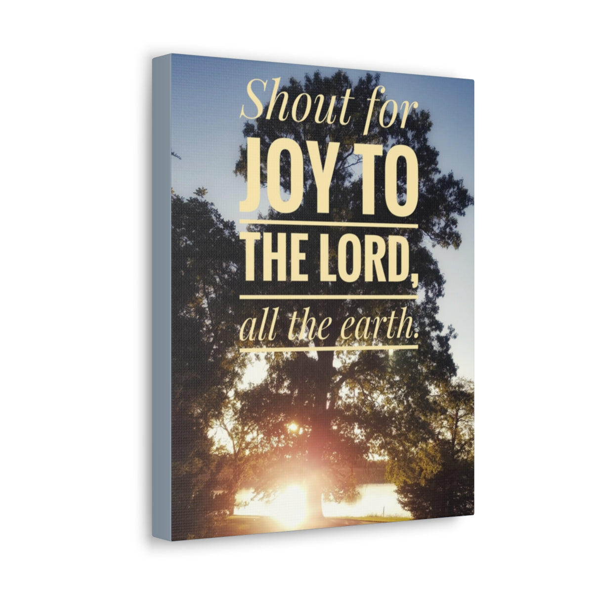 Joy To The Lord Psalms 100:1 Christian Wall Art Bible Verse Print Ready to Hang Unframed-Express Your Love Gifts