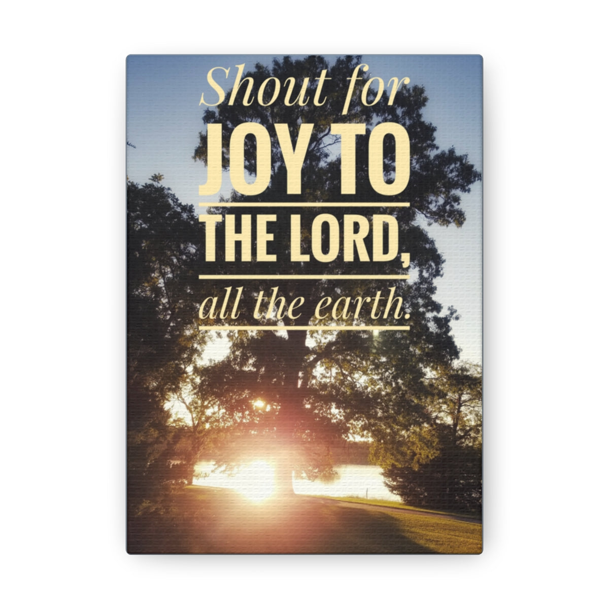 Joy To The Lord Psalms 100:1 Christian Wall Art Bible Verse Print Ready to Hang Unframed-Express Your Love Gifts
