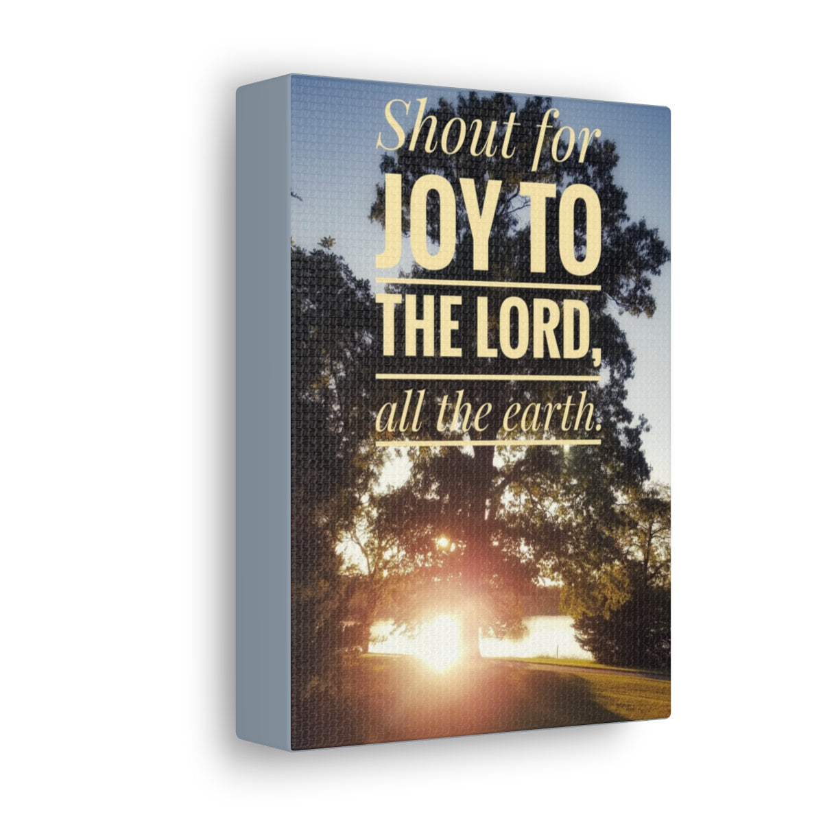 Joy To The Lord Psalms 100:1 Christian Wall Art Bible Verse Print Ready to Hang Unframed-Express Your Love Gifts