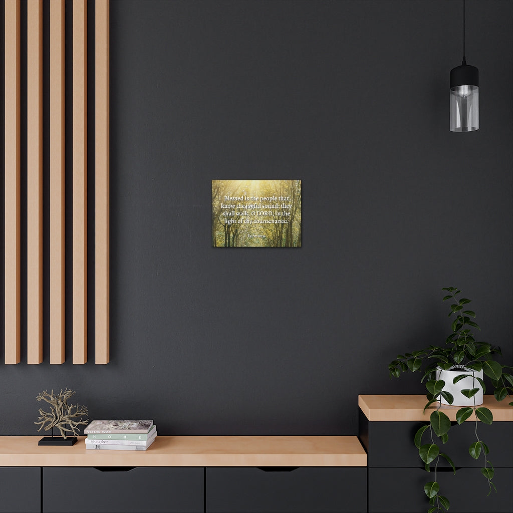 Scripture Walls Joyful Sound Psalm 89:15 Bible Verse Canvas Christian Wall Art Ready to Hang Unframed-Express Your Love Gifts
