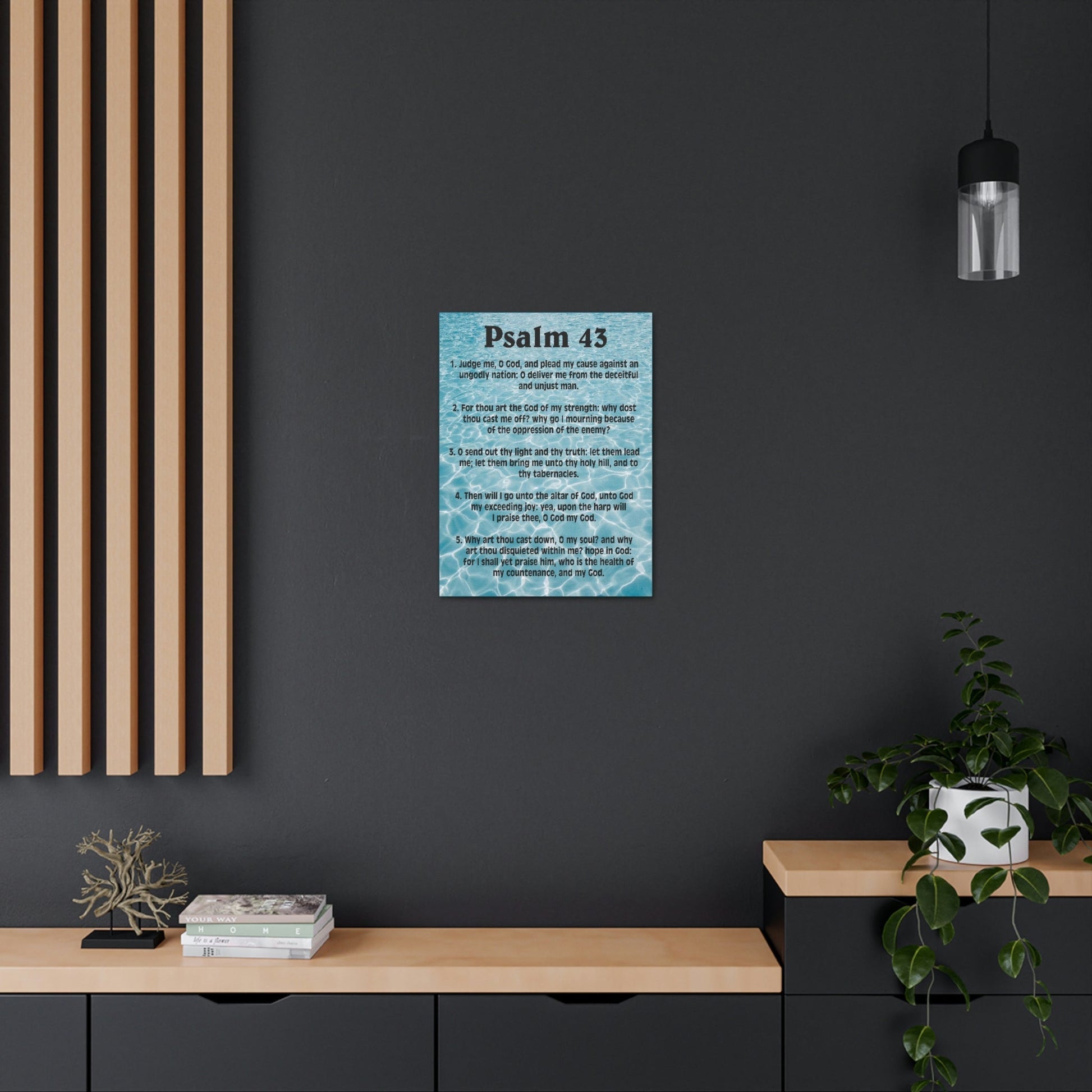 Scripture Walls Judge Me Psalm 43:5 Christian Wall Art Bible Verse Print Ready to Hang Unframed-Express Your Love Gifts