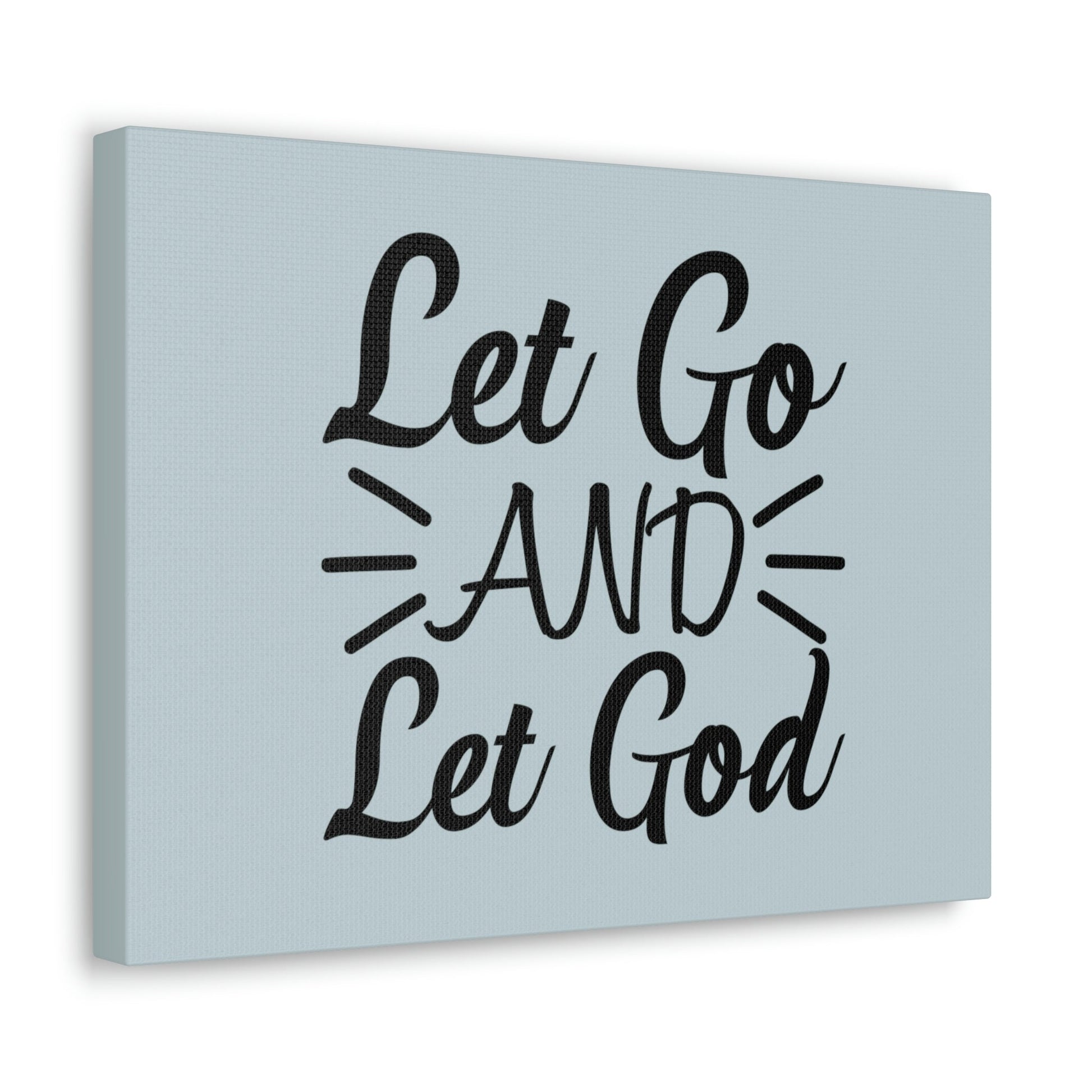 Scripture Walls Let Go And Let God Jeremiah 29:11 Pastel Blue Bible Canvas Christian Wall Art Ready to Hang Unframed-Express Your Love Gifts