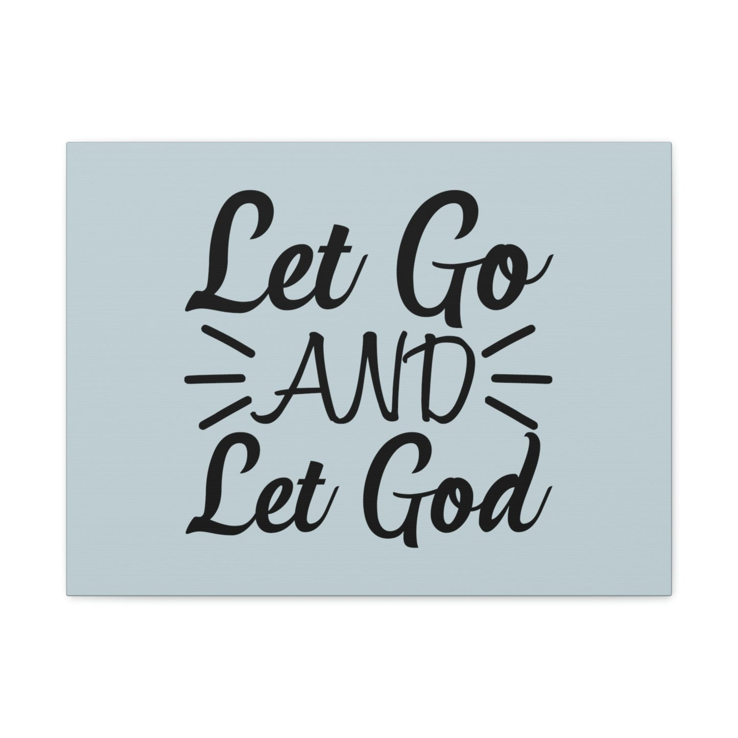 Scripture Walls Let Go And Let God Jeremiah 29:11 Pastel Blue Bible Canvas Christian Wall Art Ready to Hang Unframed-Express Your Love Gifts
