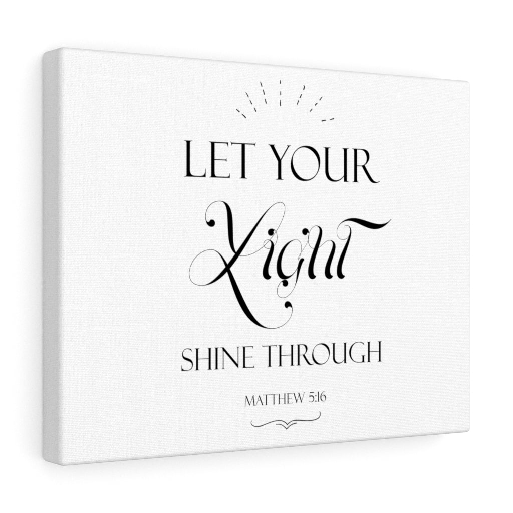 Scripture Walls Light Shrine Through Matthew 5:16 Bible Verse Canvas Christian Wall Art Ready to Hang Unframed-Express Your Love Gifts