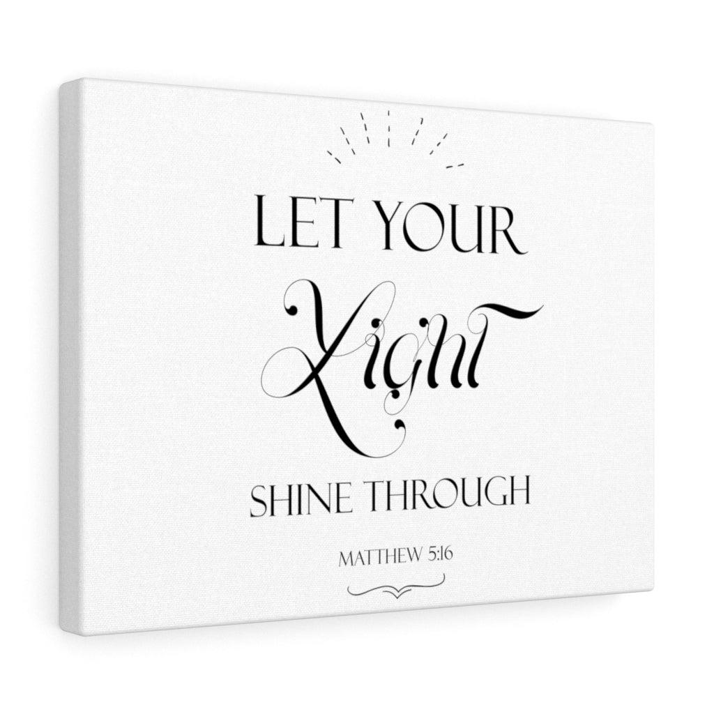 Scripture Walls Light Shrine Through Matthew 5:16 Bible Verse Canvas Christian Wall Art Ready to Hang Unframed-Express Your Love Gifts