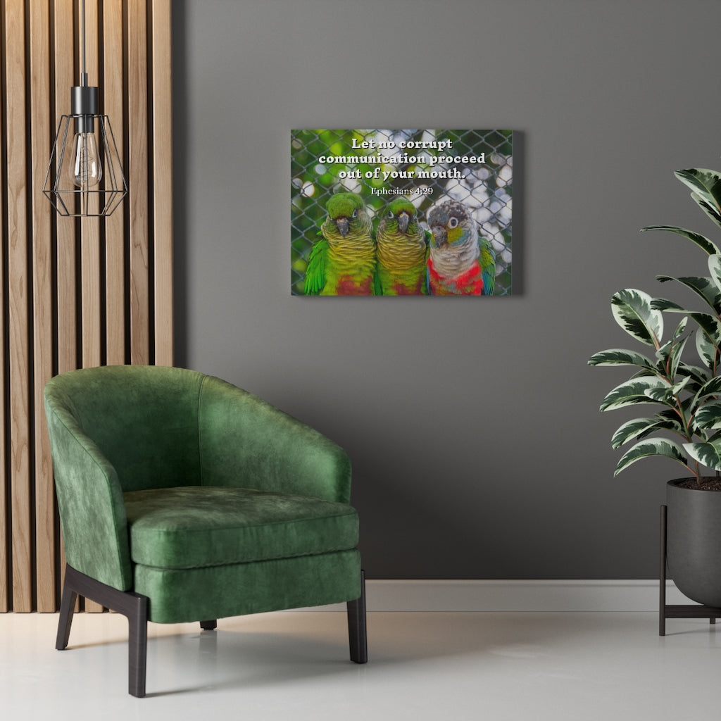 Minister Grace Ephesians 4:29 Bible Verse Canvas Christian Wall Art Ready to Hang Unframed-Express Your Love Gifts
