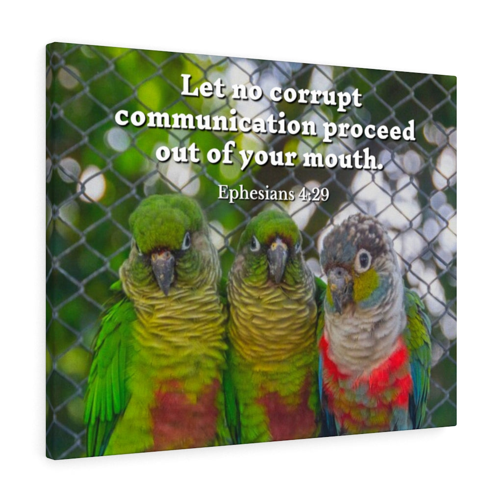Minister Grace Ephesians 4:29 Bible Verse Canvas Christian Wall Art Ready to Hang Unframed-Express Your Love Gifts