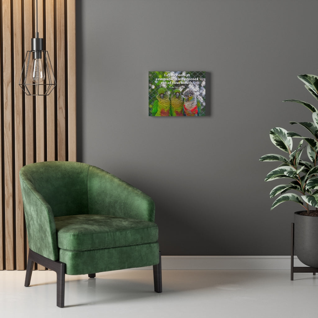 Minister Grace Ephesians 4:29 Bible Verse Canvas Christian Wall Art Ready to Hang Unframed-Express Your Love Gifts