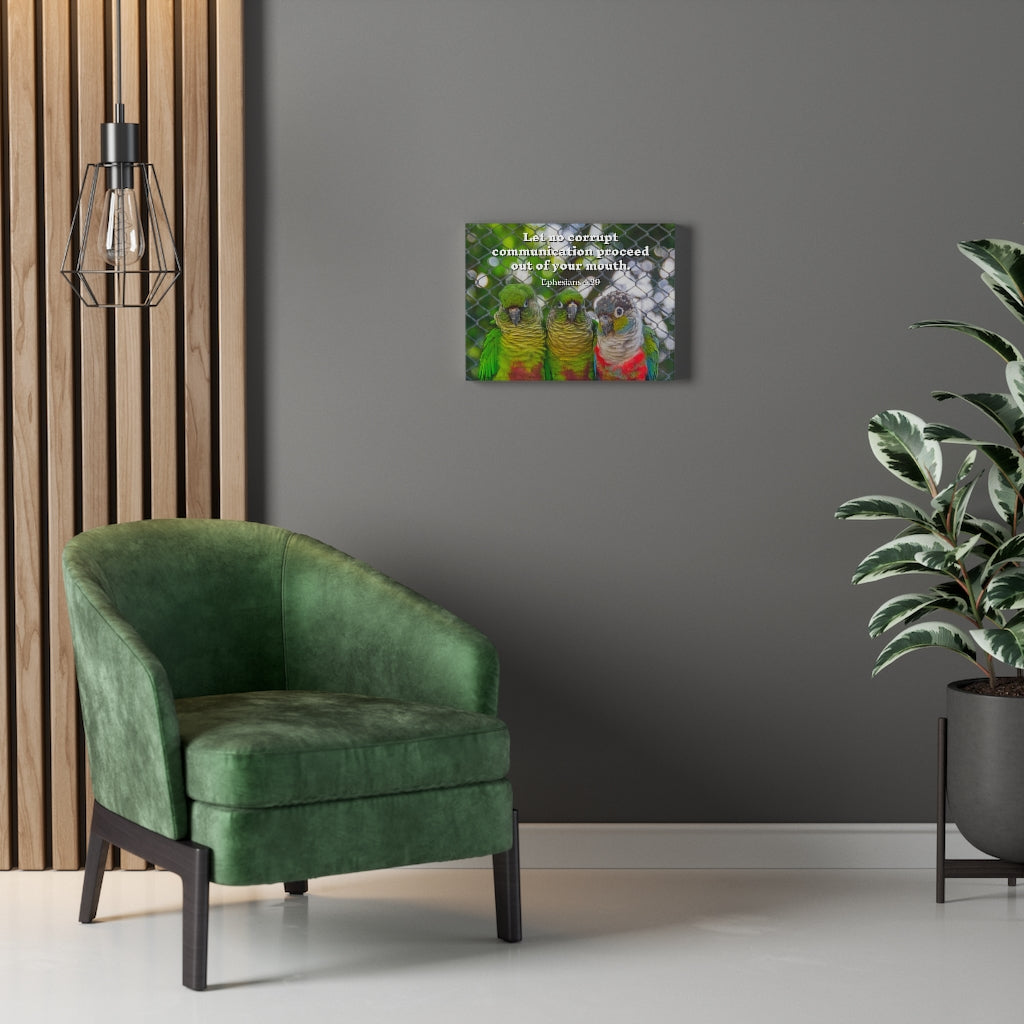 Minister Grace Ephesians 4:29 Bible Verse Canvas Christian Wall Art Ready to Hang Unframed-Express Your Love Gifts