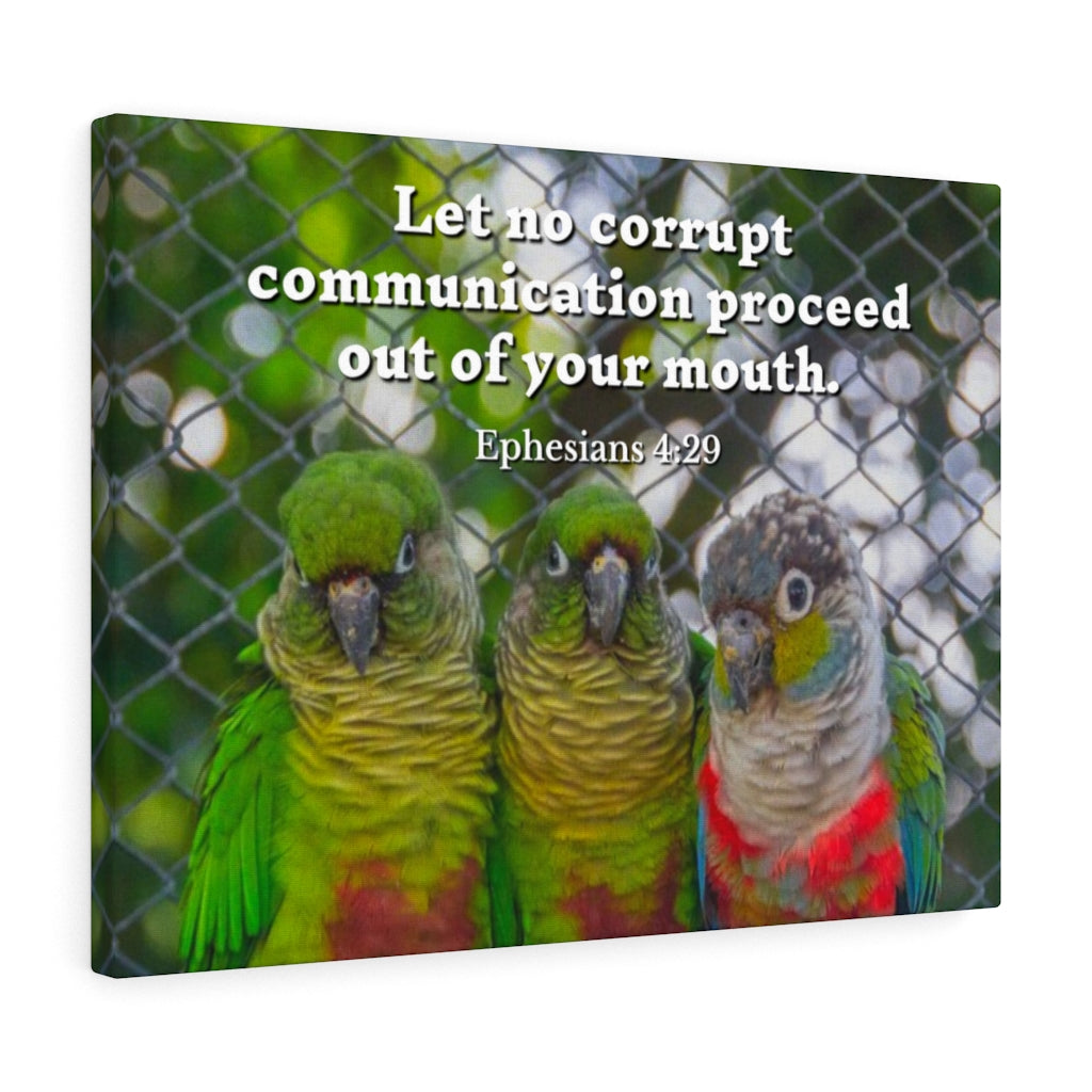 Minister Grace Ephesians 4:29 Bible Verse Canvas Christian Wall Art Ready to Hang Unframed-Express Your Love Gifts