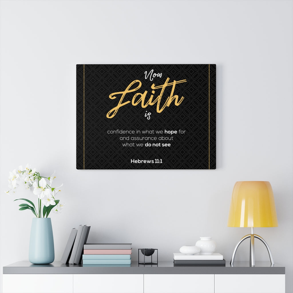 No Faith is Hebrews 11:1 Bible Verse Canvas Christian Wall Art Ready to Hang Unframed-Express Your Love Gifts