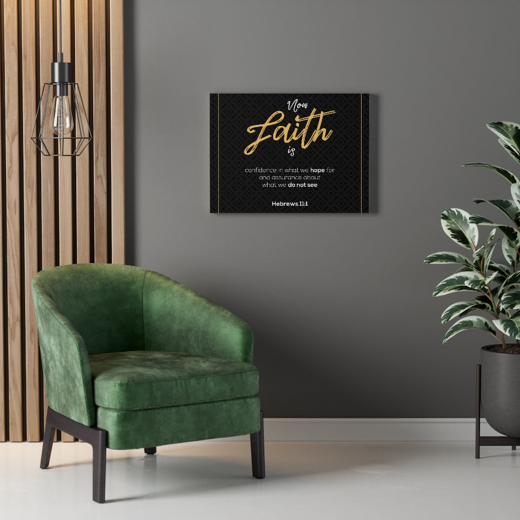 No Faith is Hebrews 11:1 Bible Verse Canvas Christian Wall Art Ready to Hang Unframed-Express Your Love Gifts