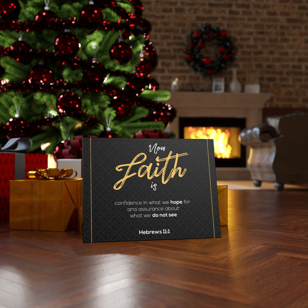 No Faith is Hebrews 11:1 Bible Verse Canvas Christian Wall Art Ready to Hang Unframed-Express Your Love Gifts