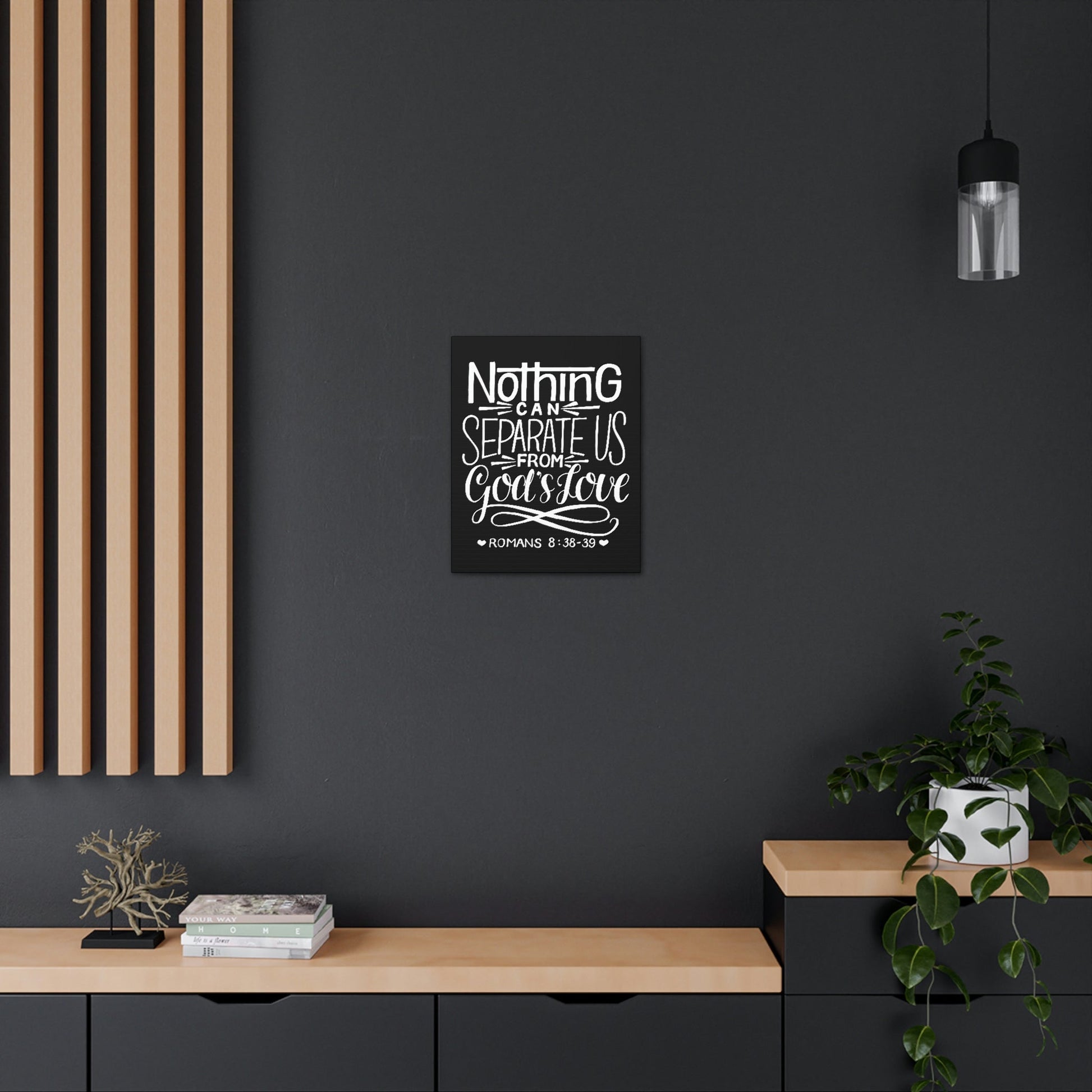 Scripture Walls Nothing Can Separate Us Romans 8:38 Bible Verse Canvas Christian Wall Art Ready to Hang Unframed-Express Your Love Gifts