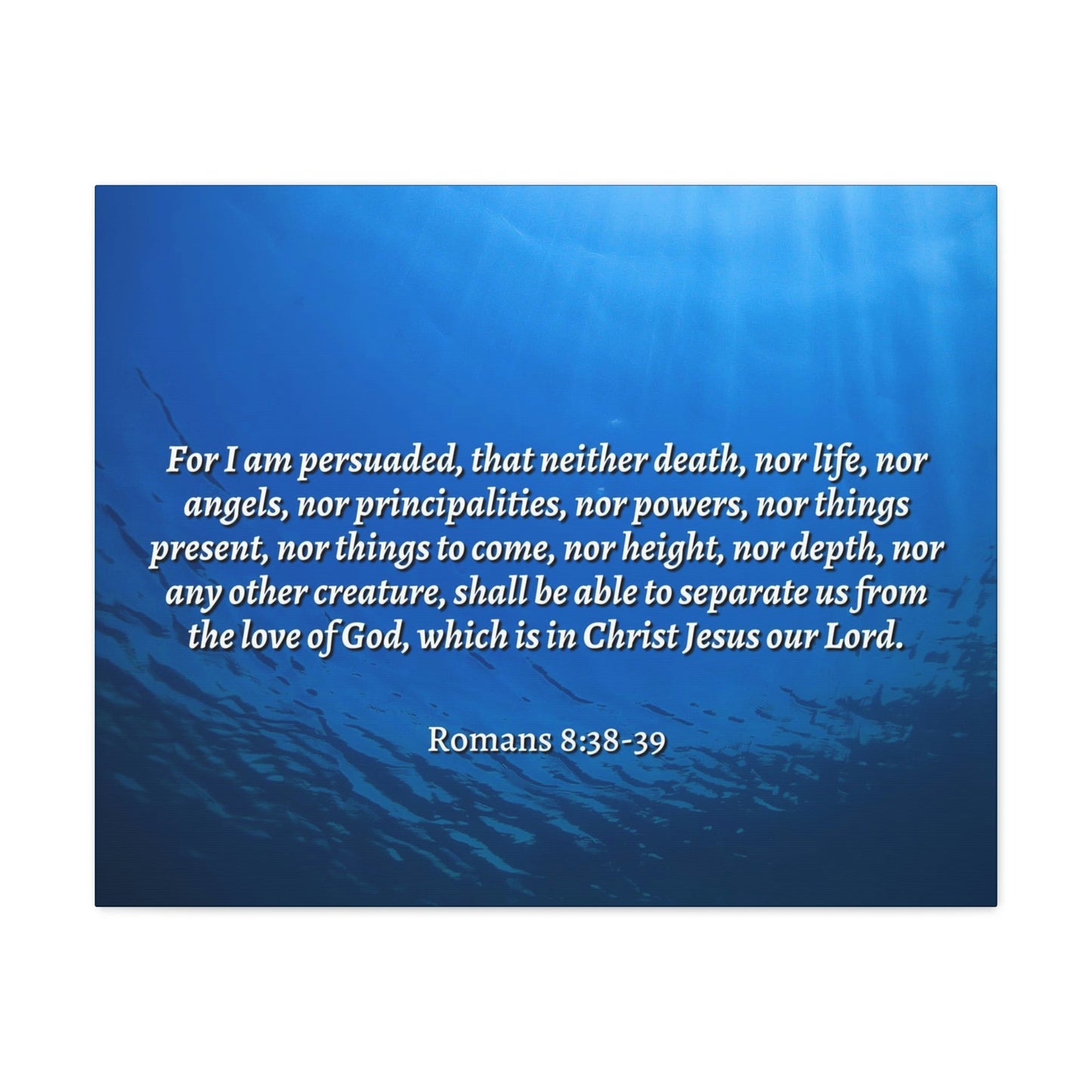 Scripture Walls Nothing Can Separate Us Romans 8:39 Bible Verse Canvas Christian Wall Art Ready to Hang Unframed-Express Your Love Gifts