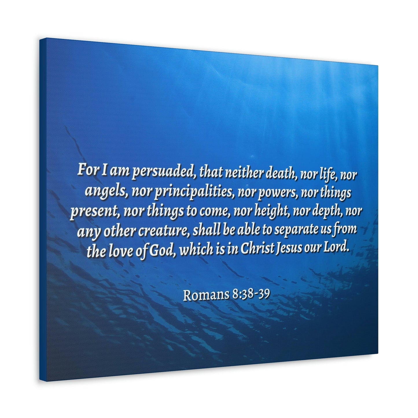 Scripture Walls Nothing Can Separate Us Romans 8:39 Bible Verse Canvas Christian Wall Art Ready to Hang Unframed-Express Your Love Gifts