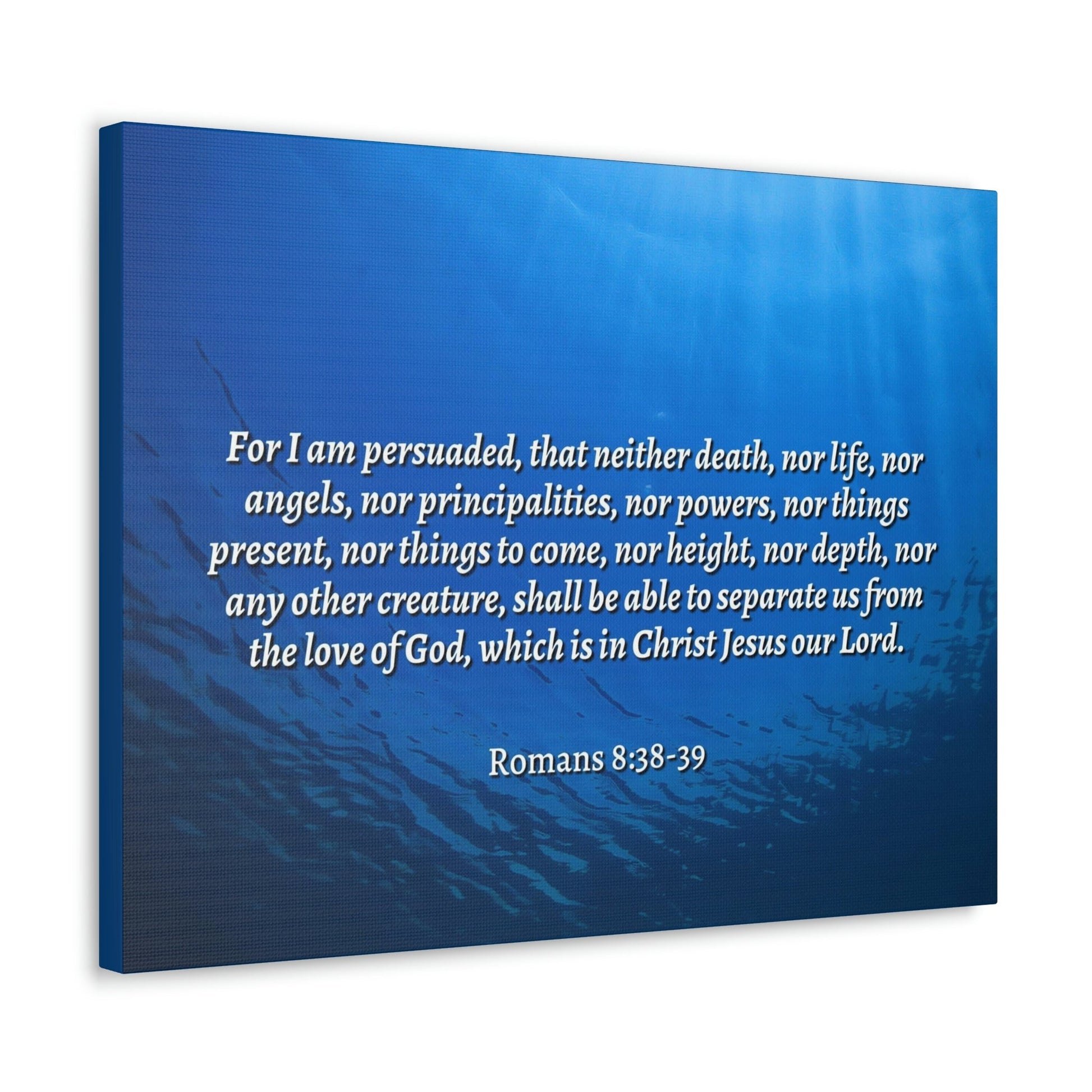 Scripture Walls Nothing Can Separate Us Romans 8:39 Bible Verse Canvas Christian Wall Art Ready to Hang Unframed-Express Your Love Gifts