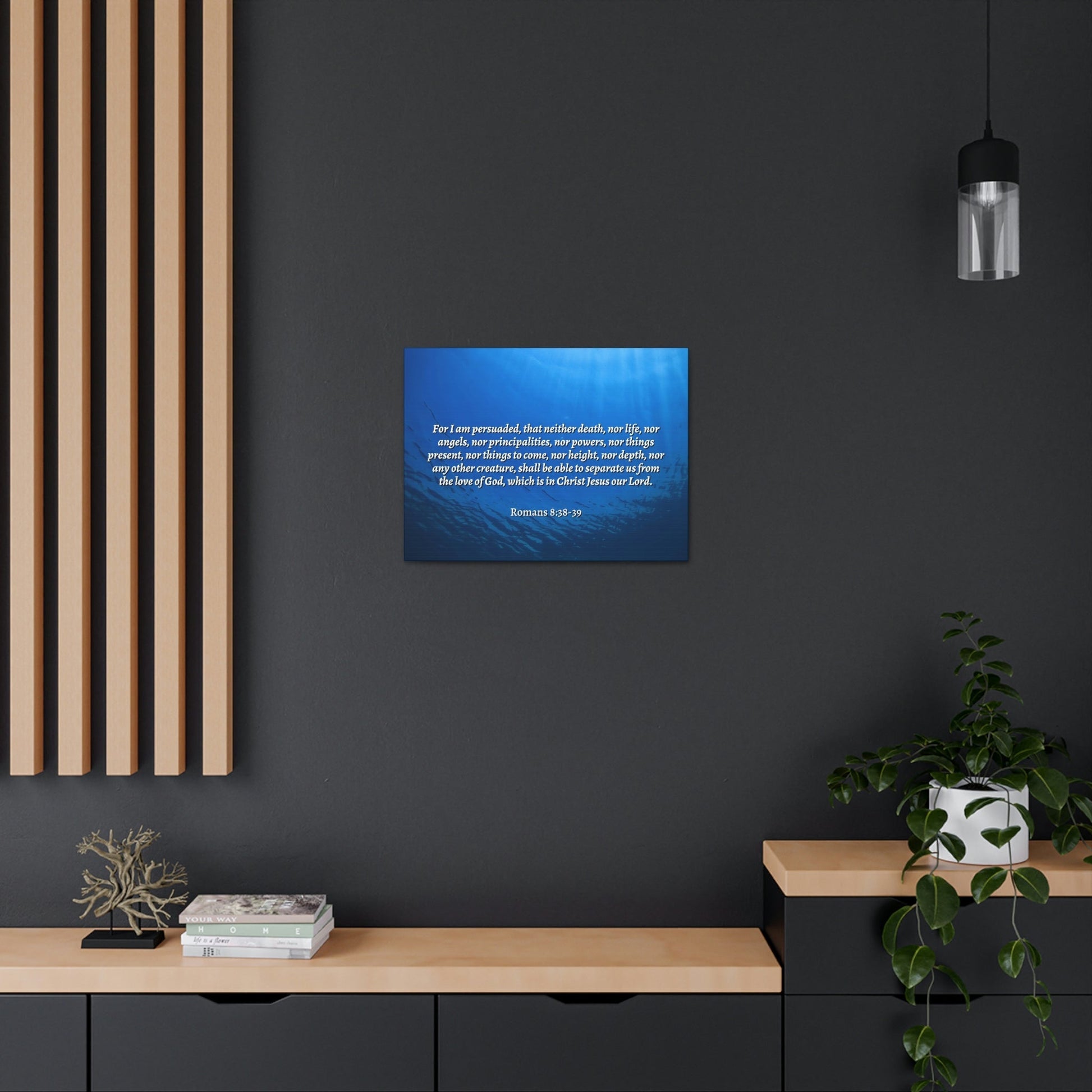 Scripture Walls Nothing Can Separate Us Romans 8:39 Bible Verse Canvas Christian Wall Art Ready to Hang Unframed-Express Your Love Gifts