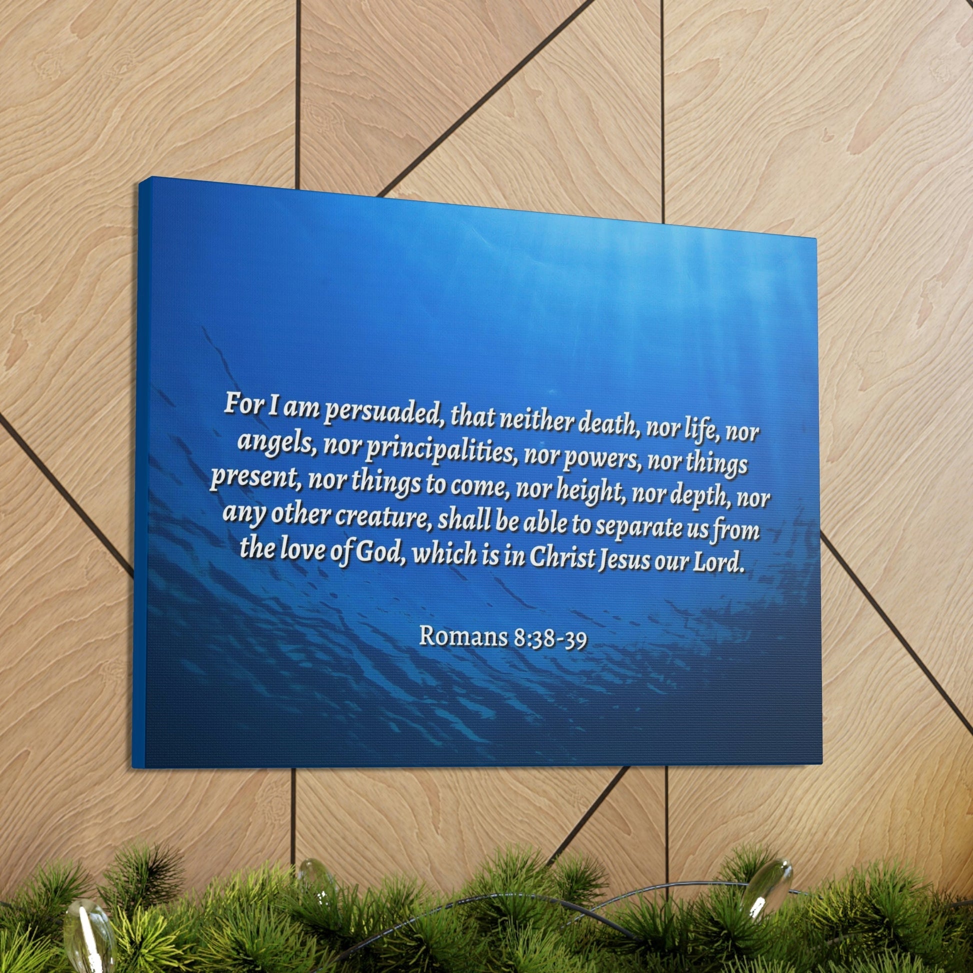 Scripture Walls Nothing Can Separate Us Romans 8:39 Bible Verse Canvas Christian Wall Art Ready to Hang Unframed-Express Your Love Gifts